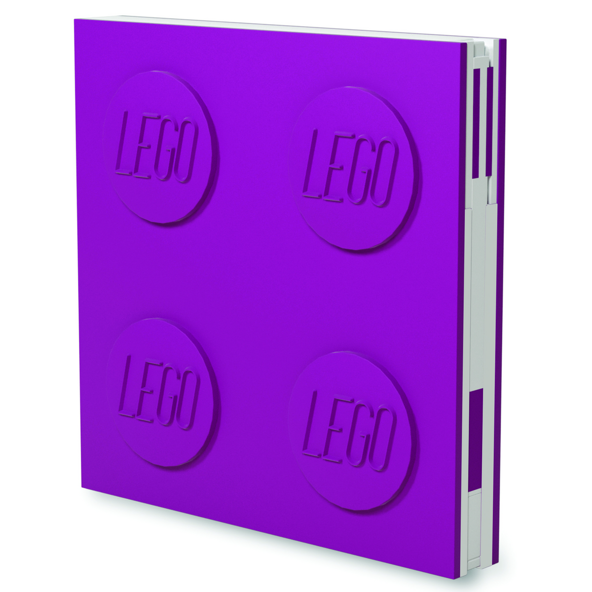 Cahier verrouillable Lego avec stylo gel - Violet