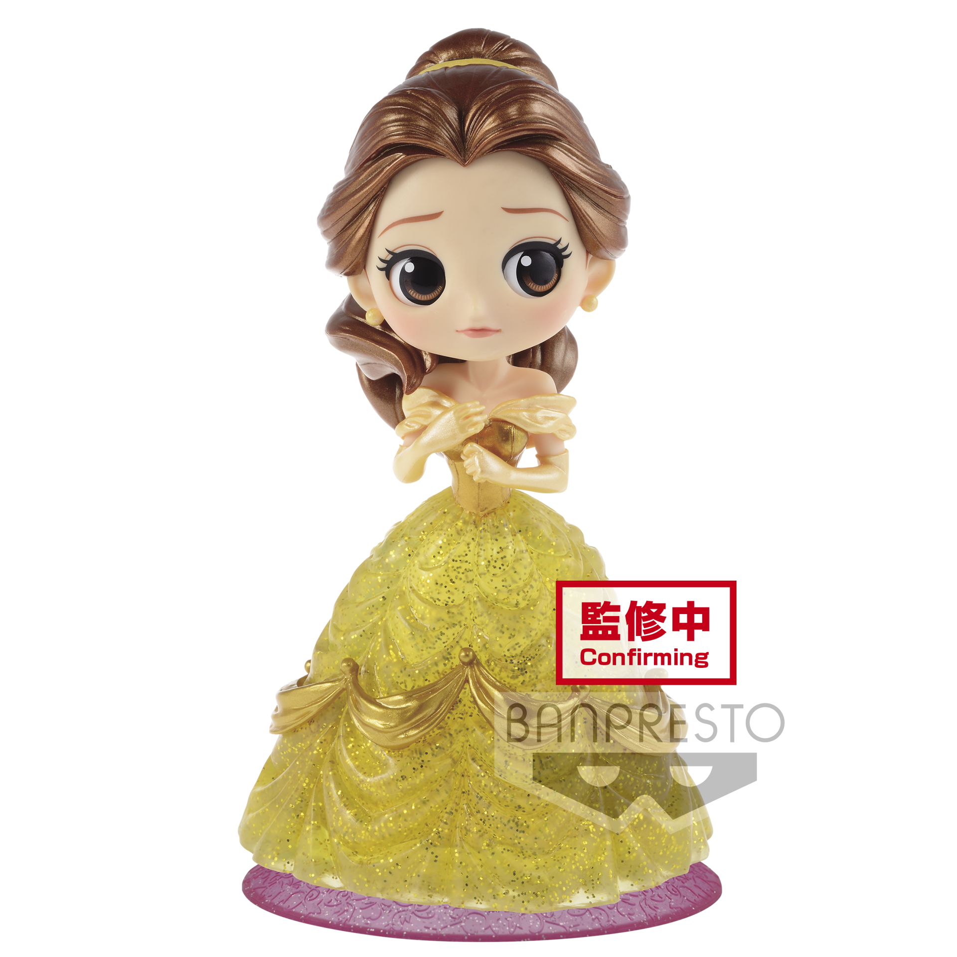 Disney Characters - Q Posket Belle Glitter Line Figure 14cm - flash vidéo