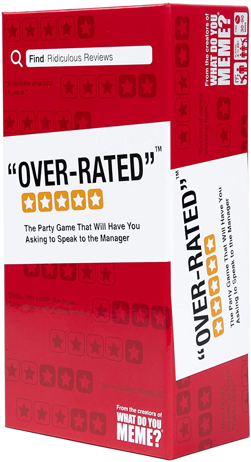Over-Rated - The Adult Party Game Where You Compete to Review Absurd Locations