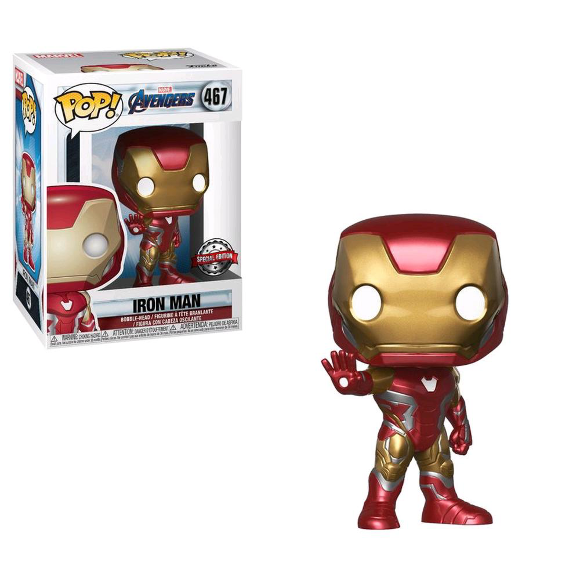 Funko Pop! Marvel: Avengers - Iron Man - US Exclusive ENG Merchandising - flash vidéo