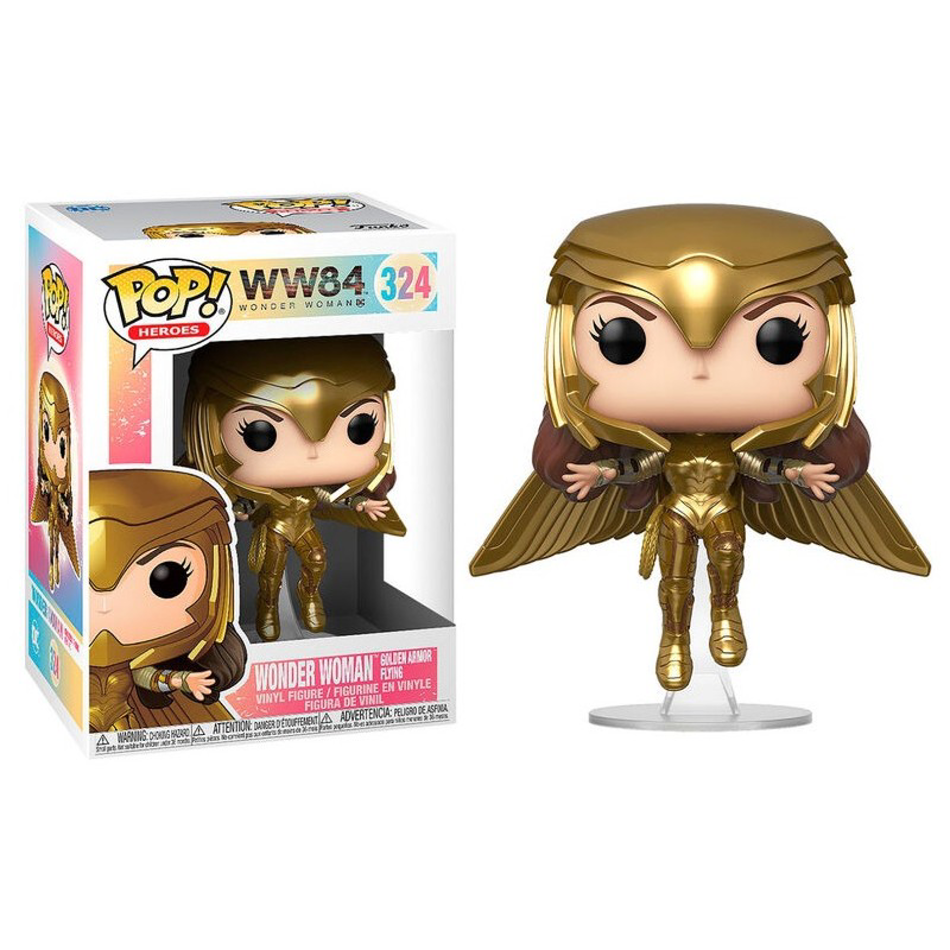 Funko Pop! Heroes: WW 1984- WW Gold Flying (MT) - flash vidéo