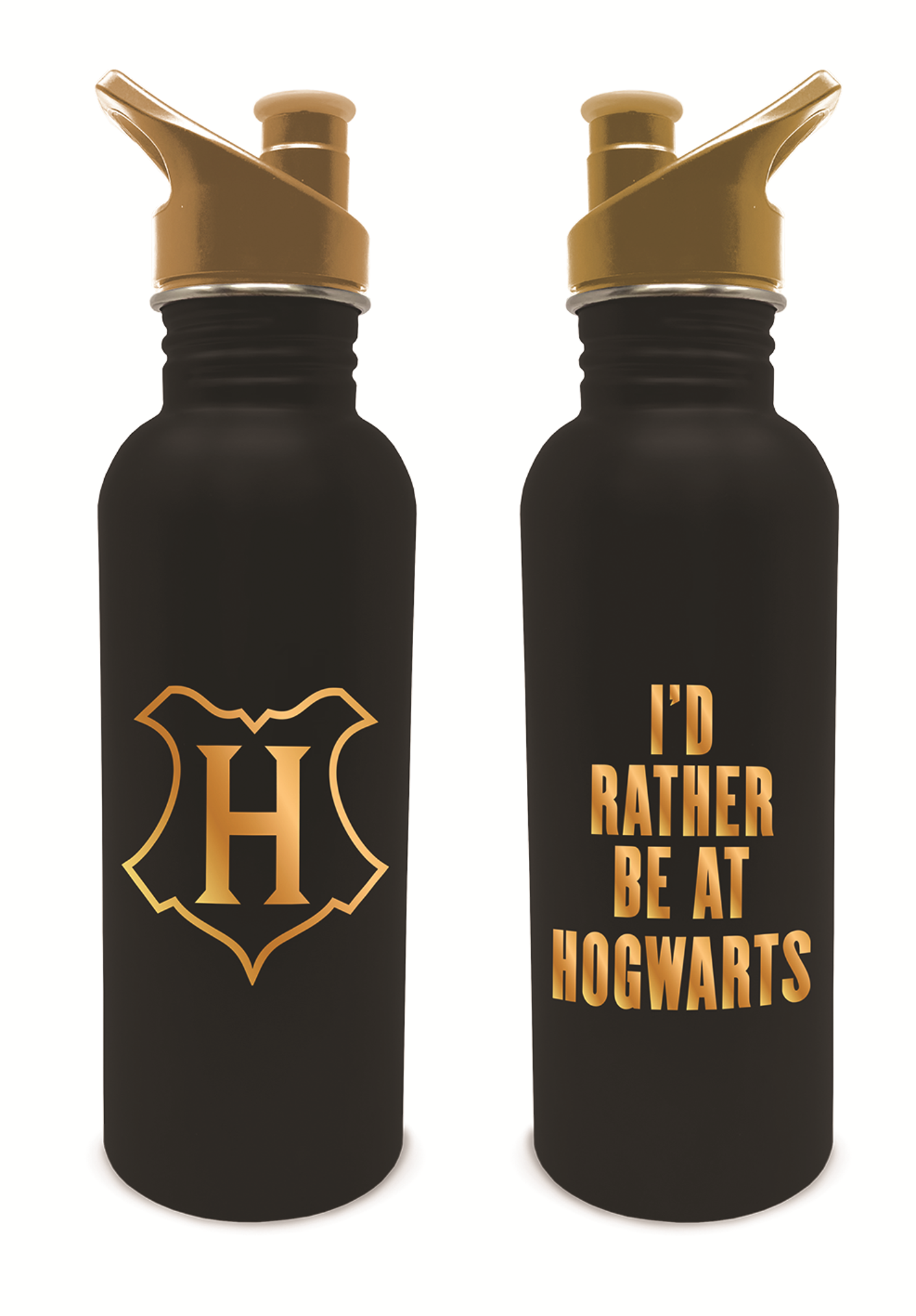 Harry Potter - Gourde en métal "I'd Rather Be At Hogwart"