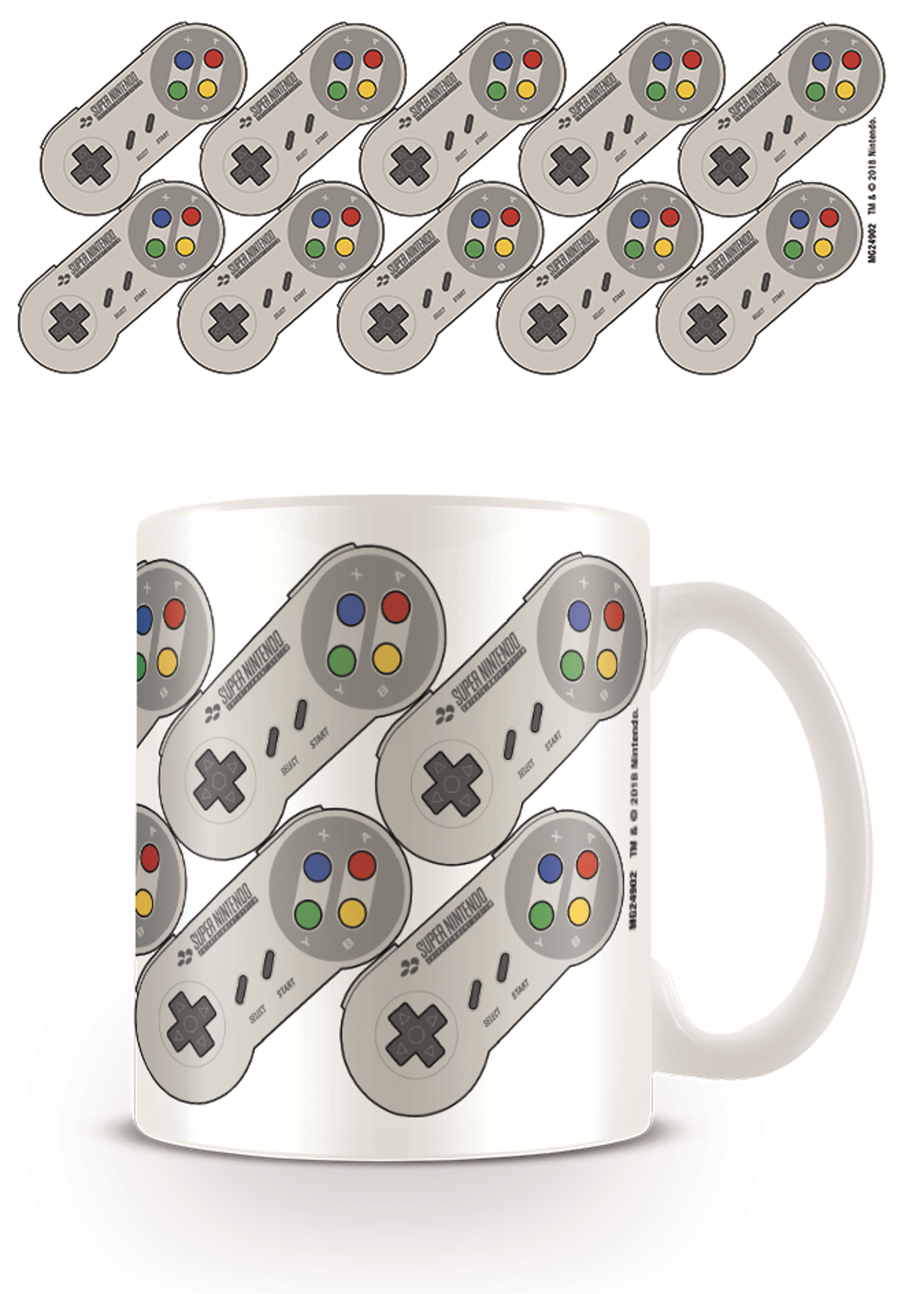 Nintendo - Mug Motifs de manettes SNES - flash vidéo