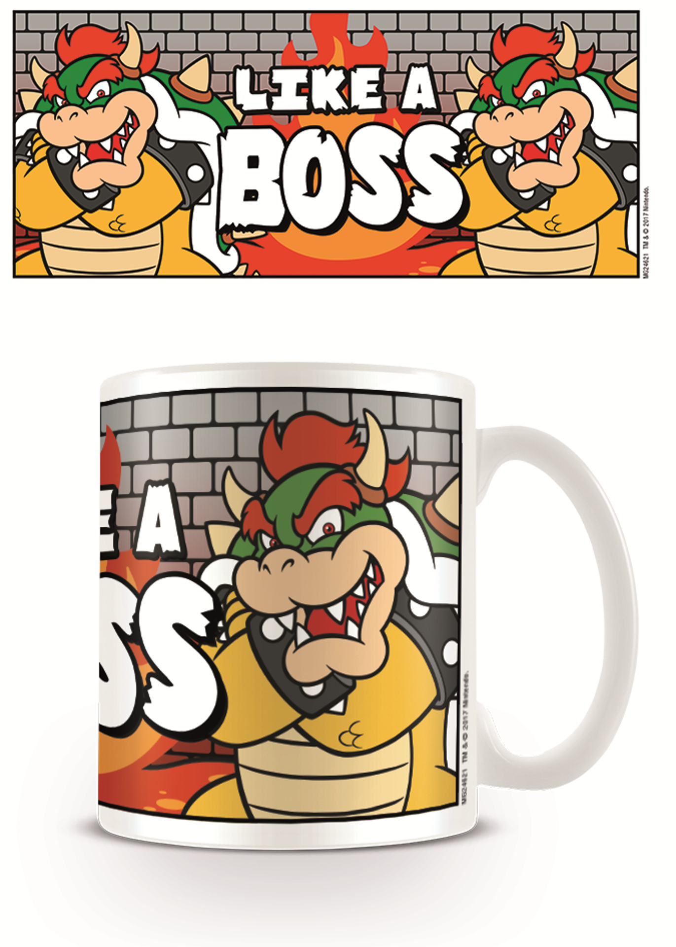Super Mario - Mug Bowser "Like A Boss"
