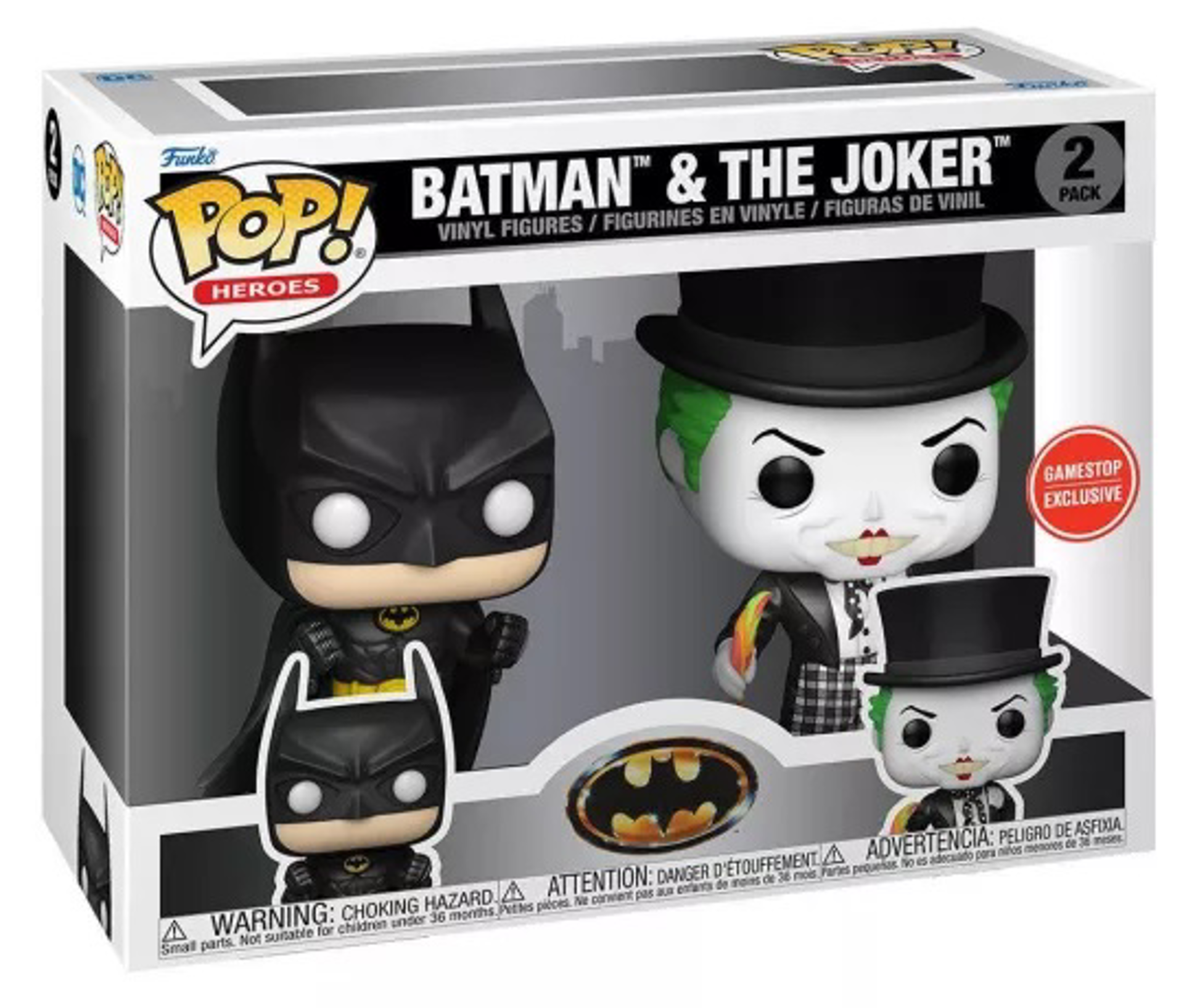 Funko Pop! 2-Pack: Batman 1989 - Batman & The Joker - US Exclusive - flash vidéo