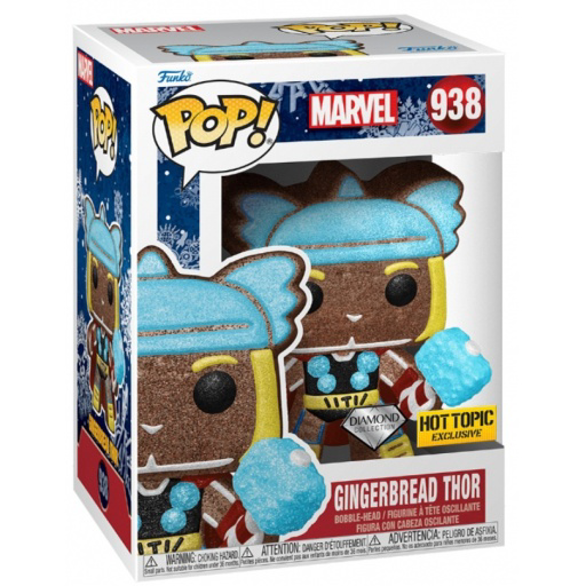 Funko Pop! Marvel: Gingerbread Thor (Diamond Glitter) - US Exclusive - flash vidéo