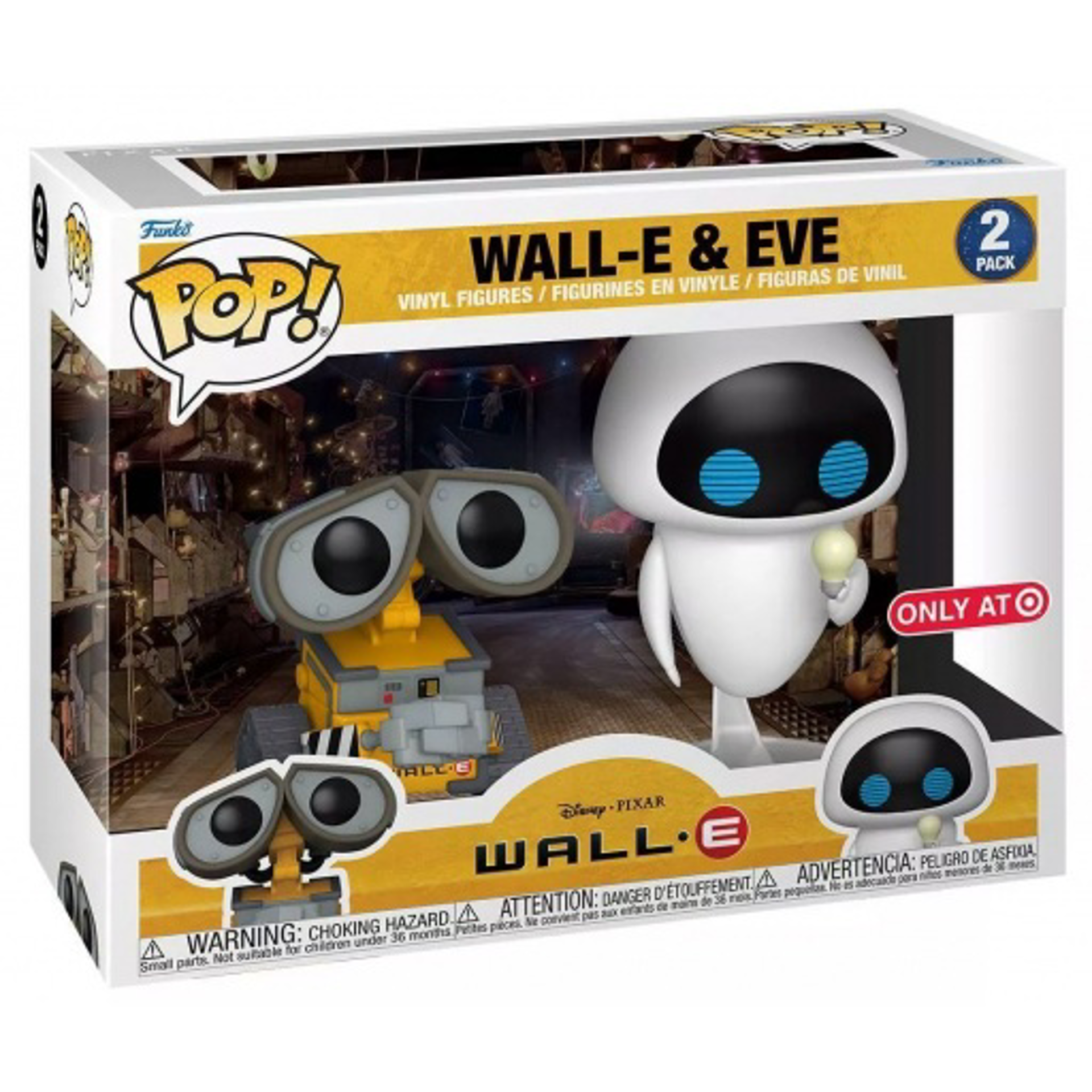 Funko Pop! 2-Pack: Wall-E - Wall-E & Eve - US Exclusive ENG Merchandising