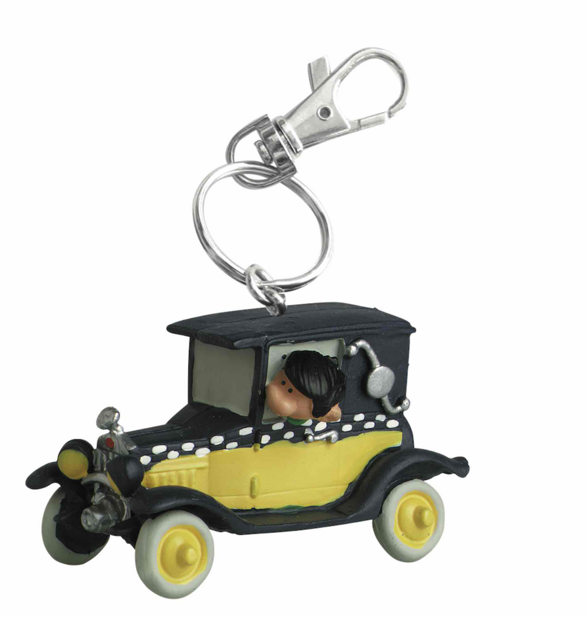 Plastoy - Porte-clef PVC Gaston Lagaffe dans sa Fiat 509