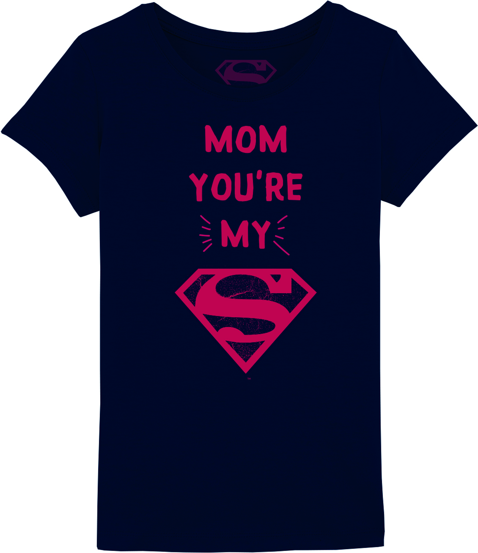 DC Comics - T-Shirt Noir Enfant Maman, Tu es ma Superwoman - 6 ans