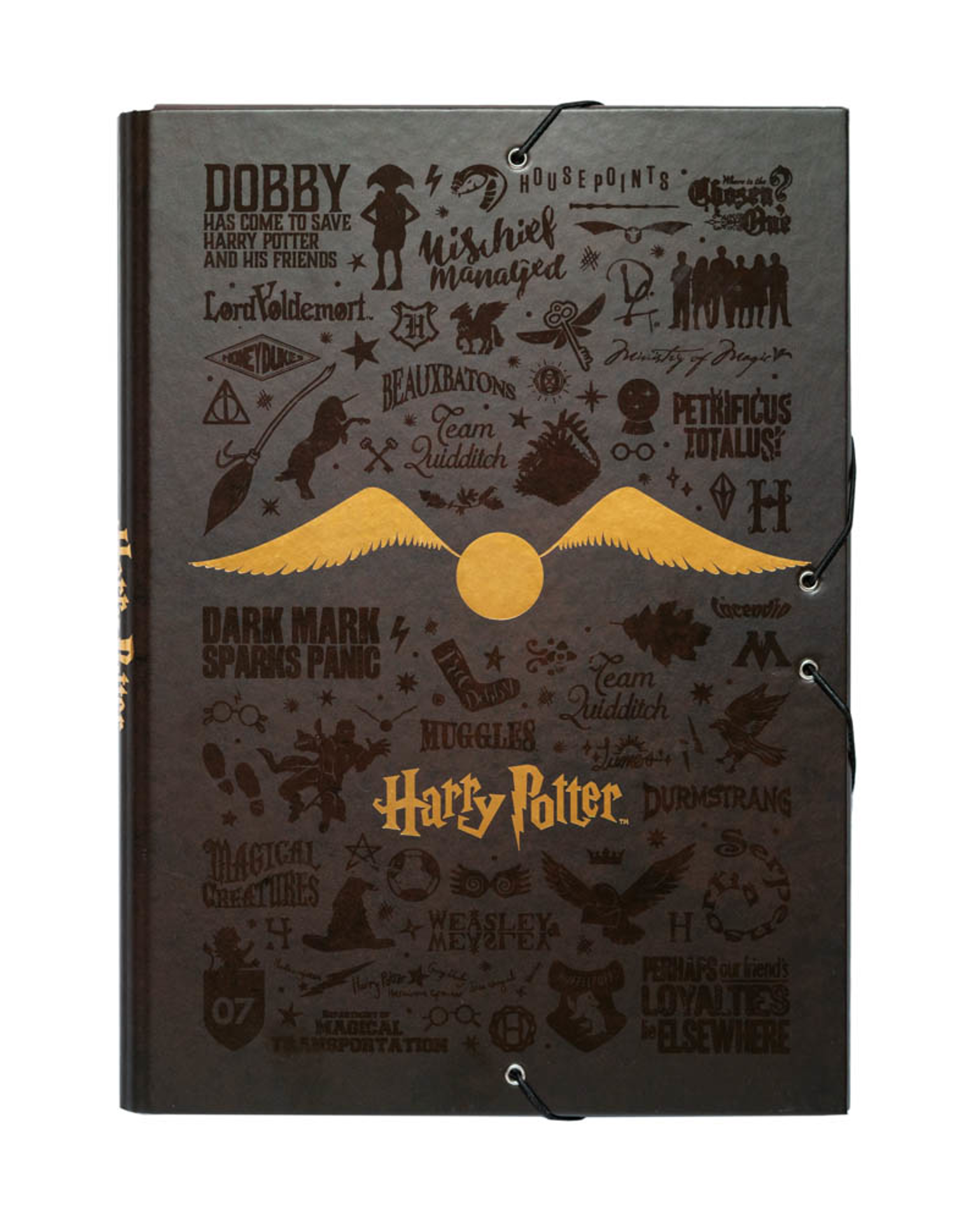 Harry Potter - Farde à élastique A4 Vif d'Or - flash vidéo