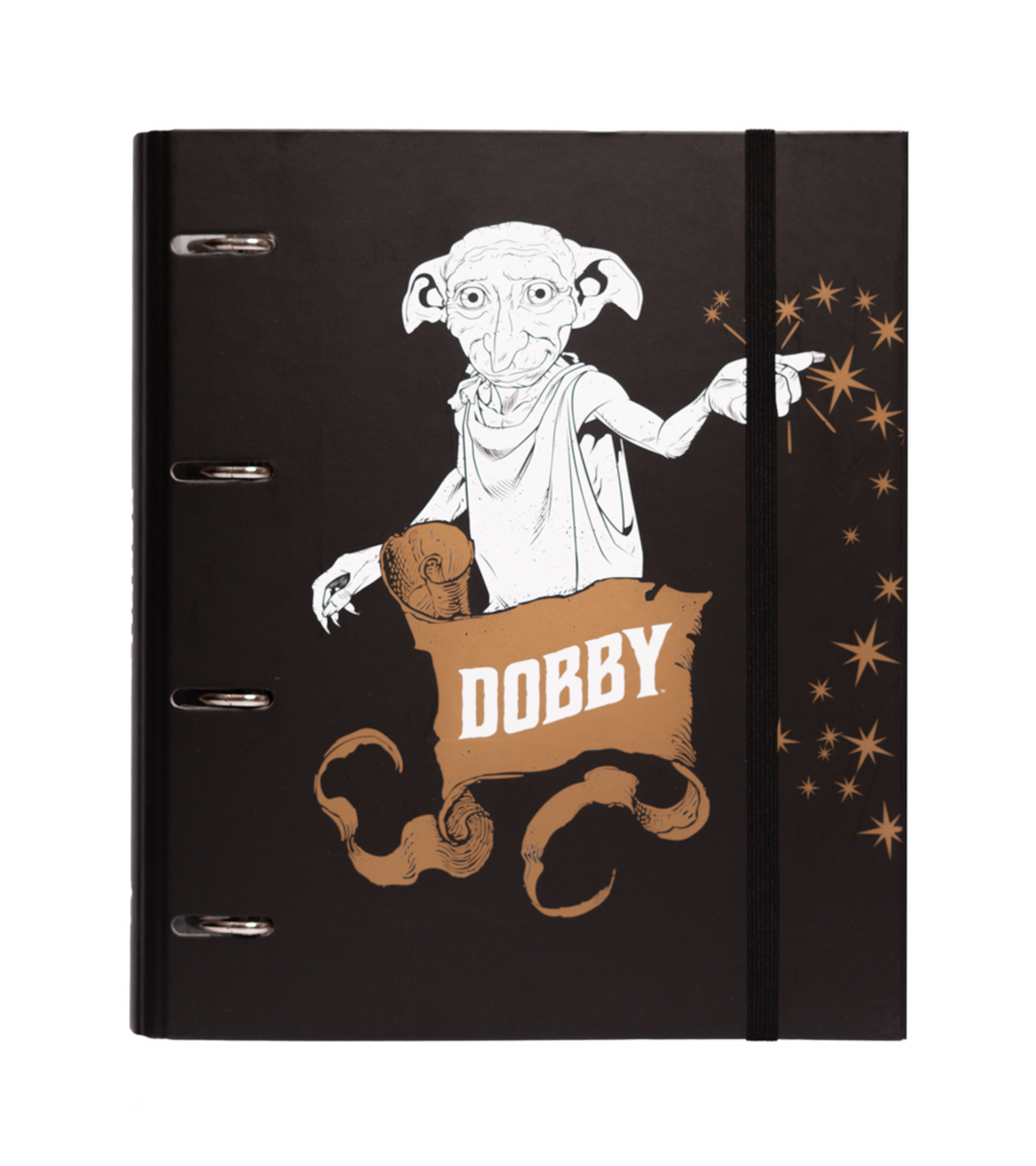 Harry Potter - Classeur Premium à 4 anneaux avec élastique Dobby