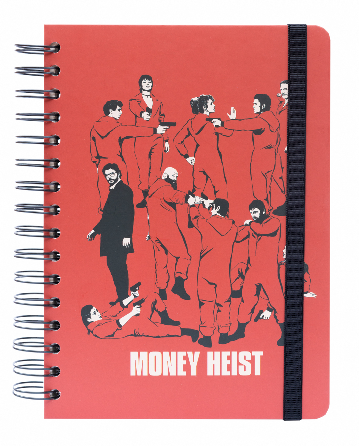 La Casa de Papel - Carnet à spirales à couverture rigide A5 "Money Heist"