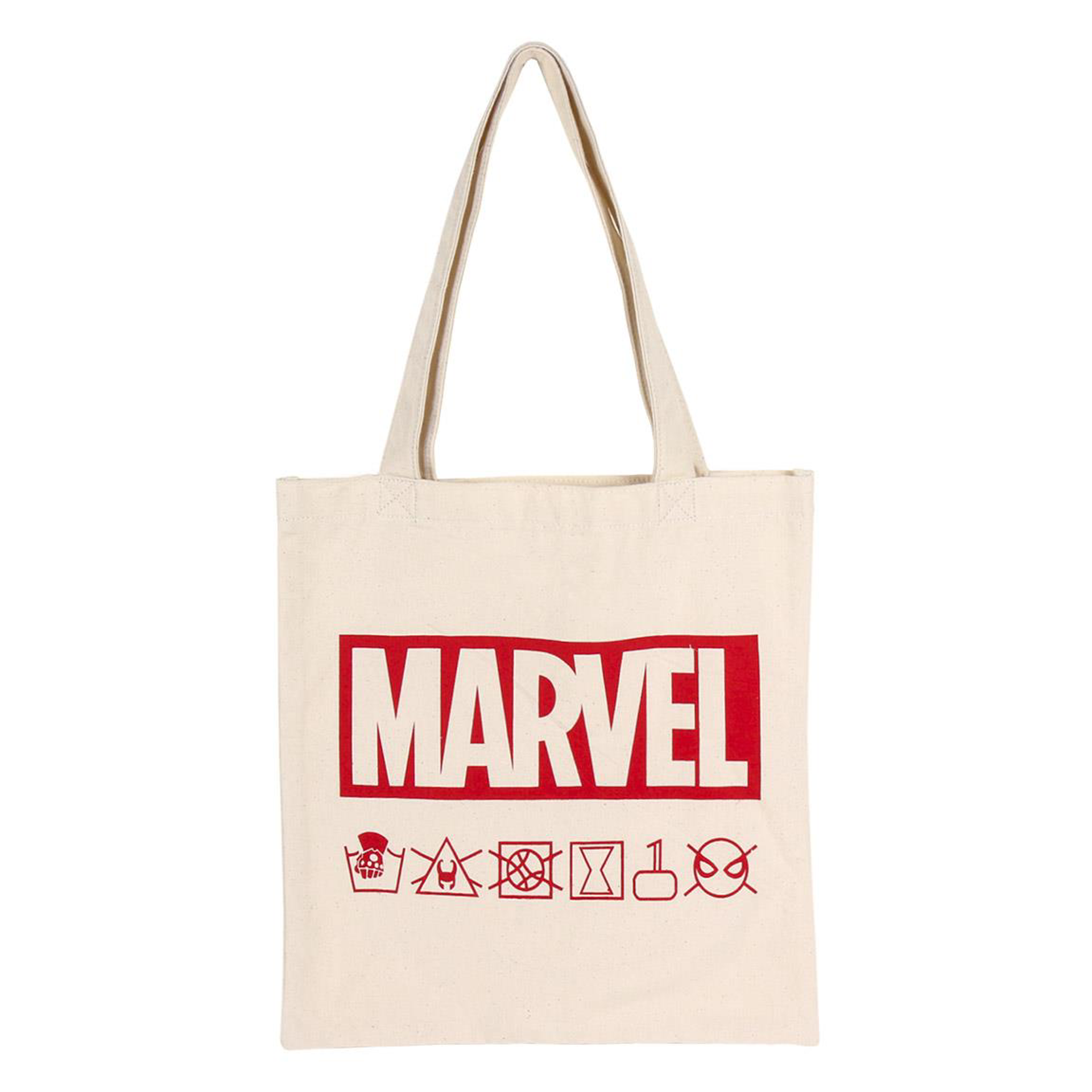 Marvel - Sac à bandoulière en coton Indications de lavage