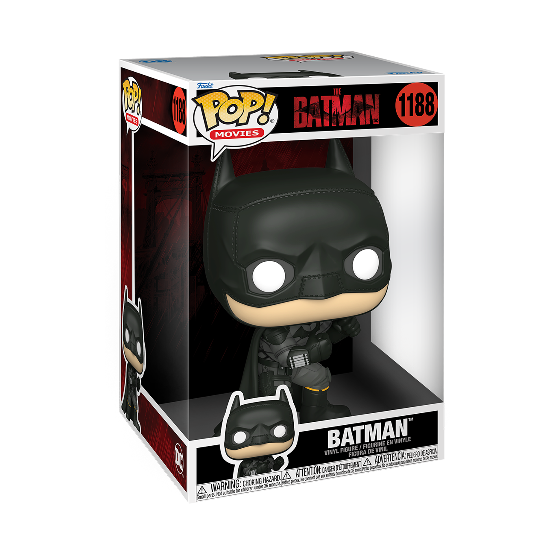 Funko Pop! Jumbo: The Batman - Batman 10" Super Sized Pop! ENG Merchandising - flash vidéo