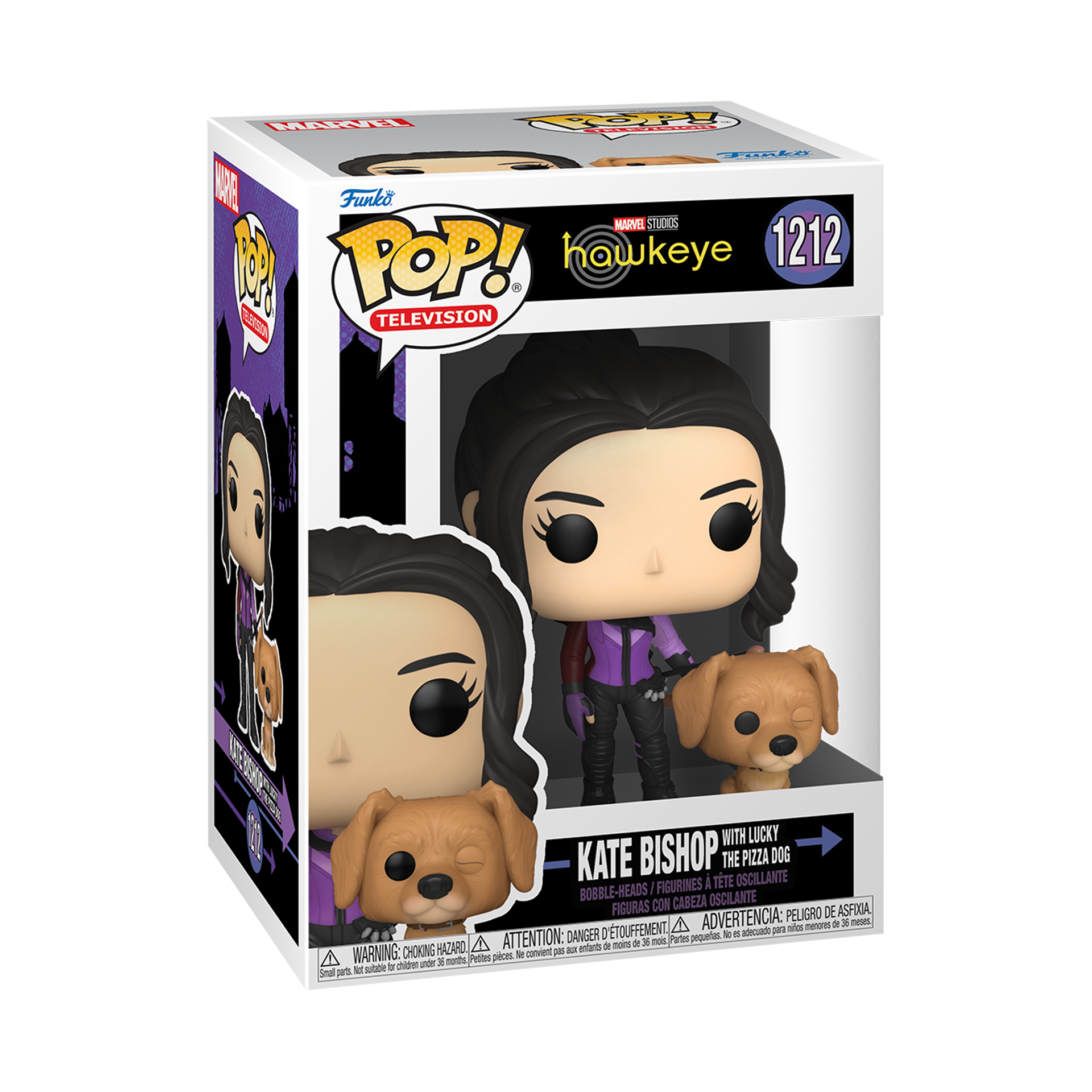 Funko Pop! TV: Marvel Hawkeye - Kate Bishop with Lucky the Pizza Dog