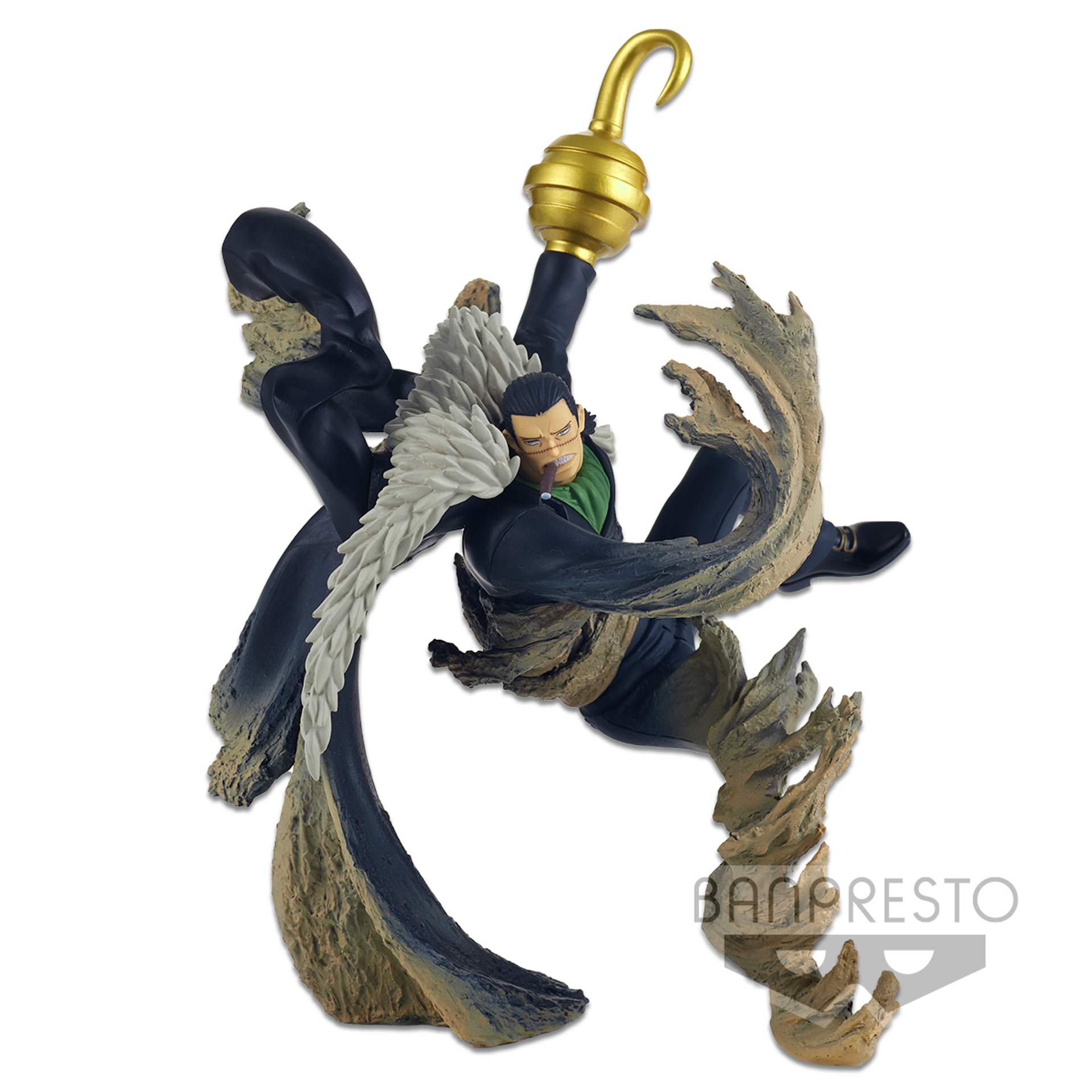 One Piece - Abiliators Crocodile Figure 13cm - Reproduction - flash vidéo