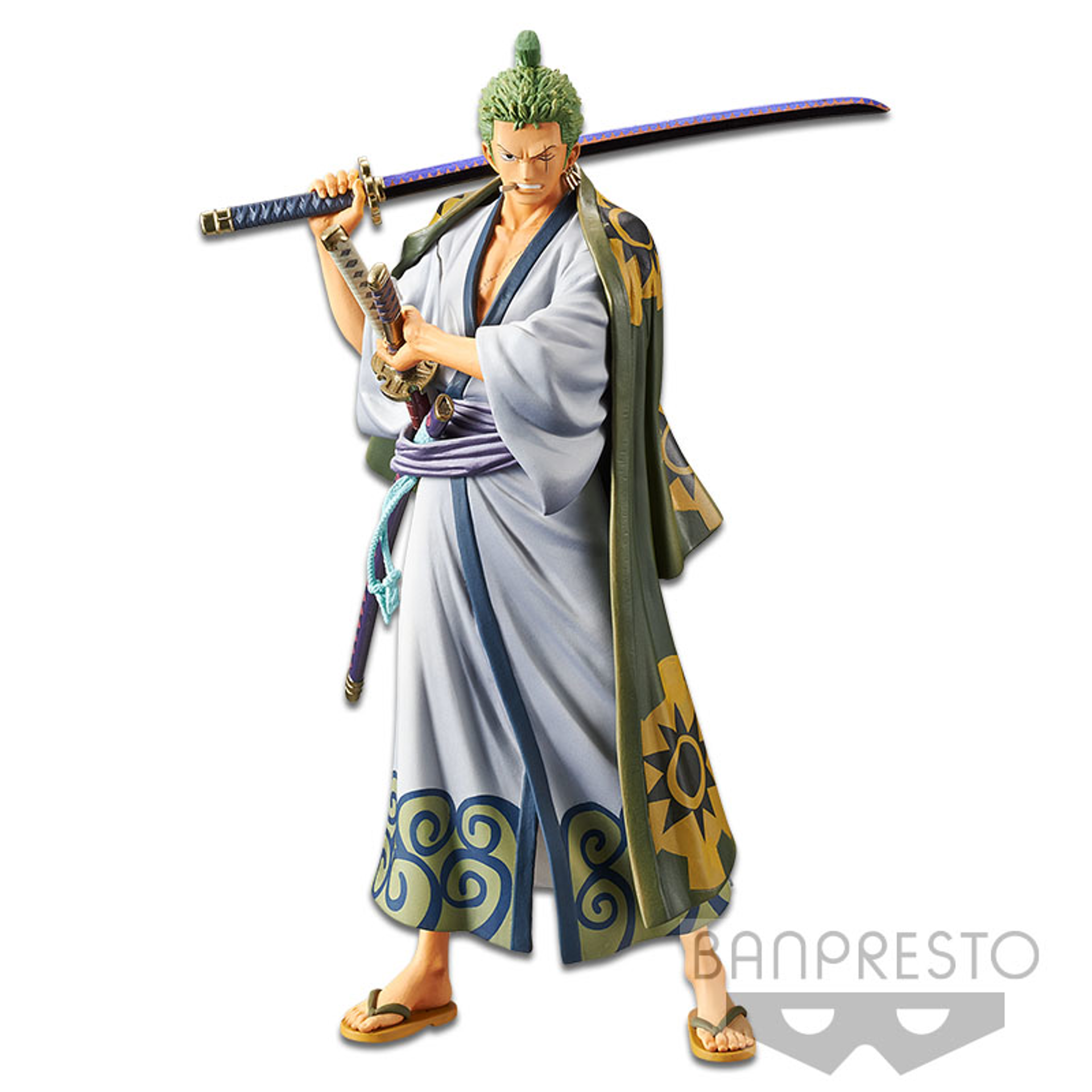 One Piece DXF - The Grandline Men Wanokuni vol.2 Zoro Figure 17cm - Reproduction - flash vidéo