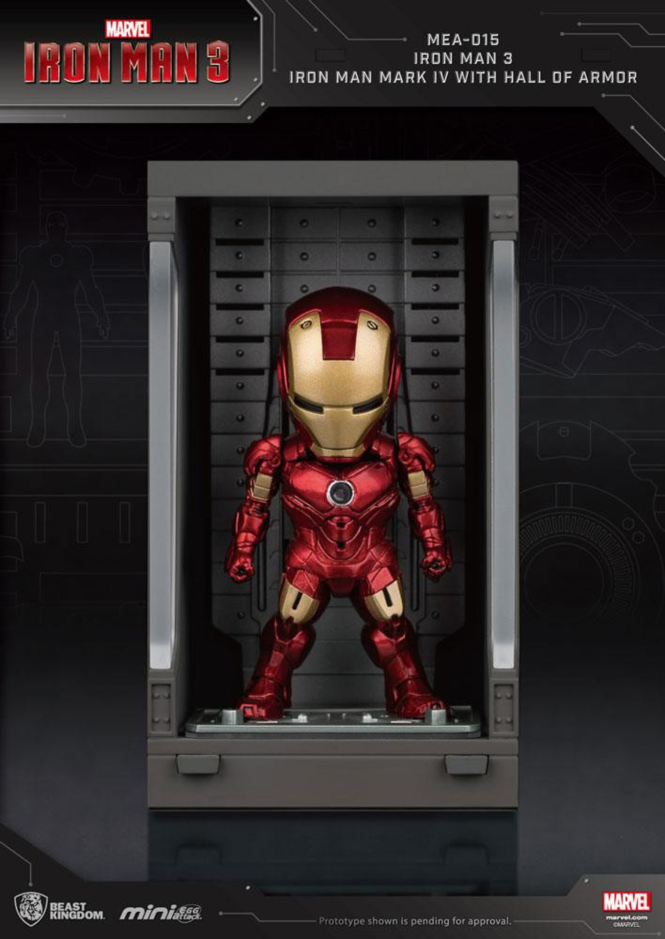 Marvel - MEA-015-3 - Iron Man 3 /Iron Man Mark IV with Hall of Armor - flash vidéo