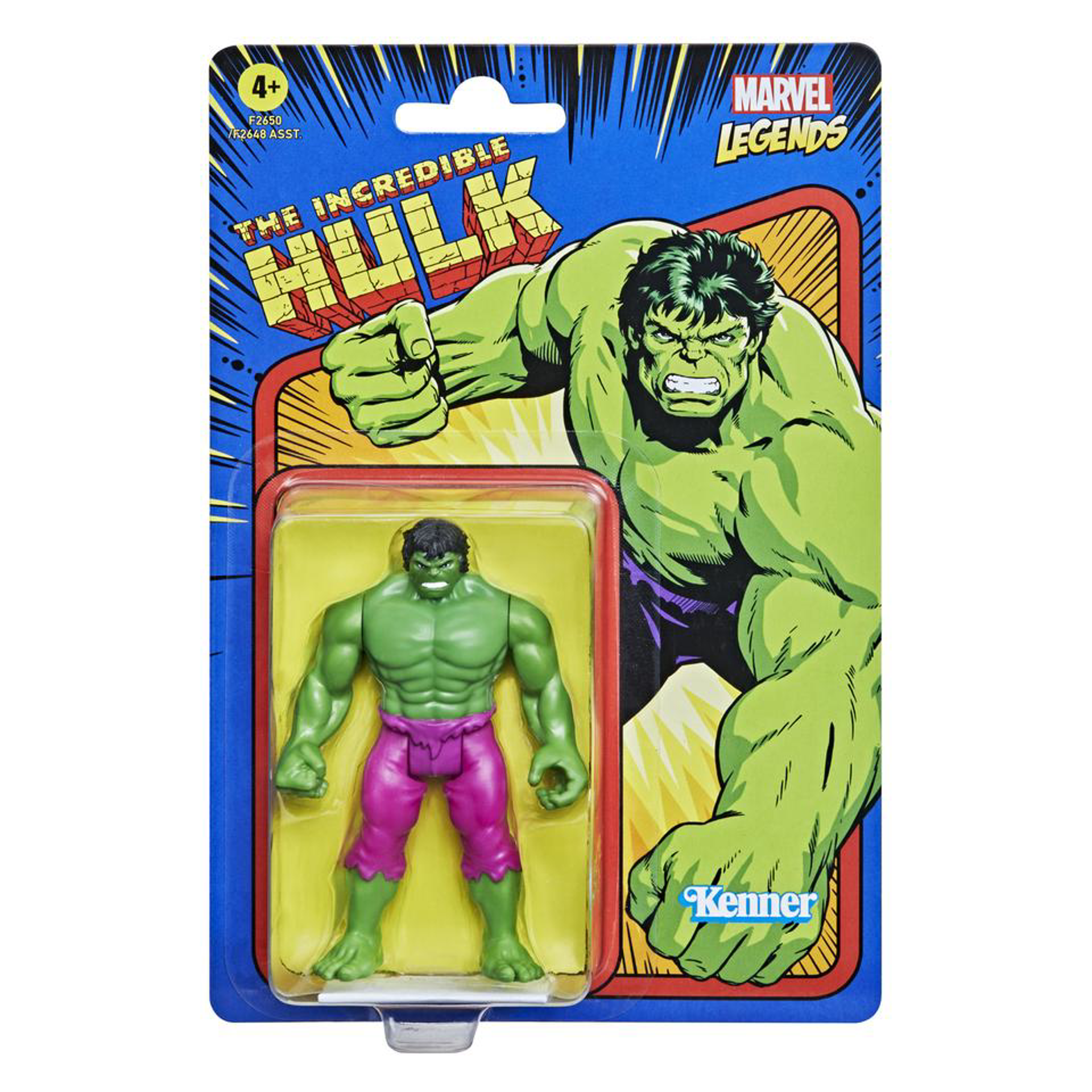 Marvel Legends Series - Retro Collection - Figurine d'action de L'Incroyable Hulk 10cm