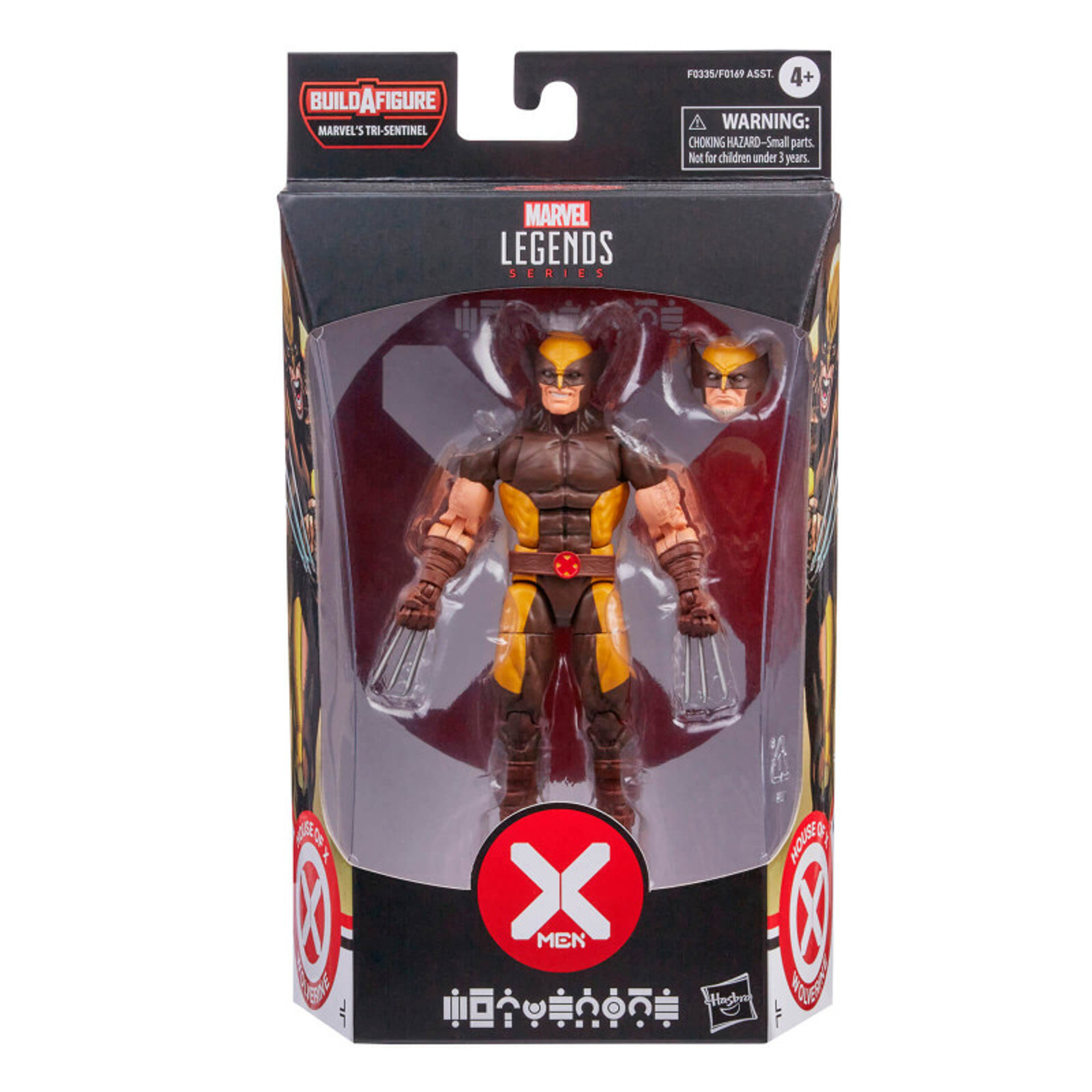 Marvel Legends Series - Build-A-Figure Série Marvel's Tri-Sentinel - X-Men House of X Figurine d'action de Wolverine 15cm