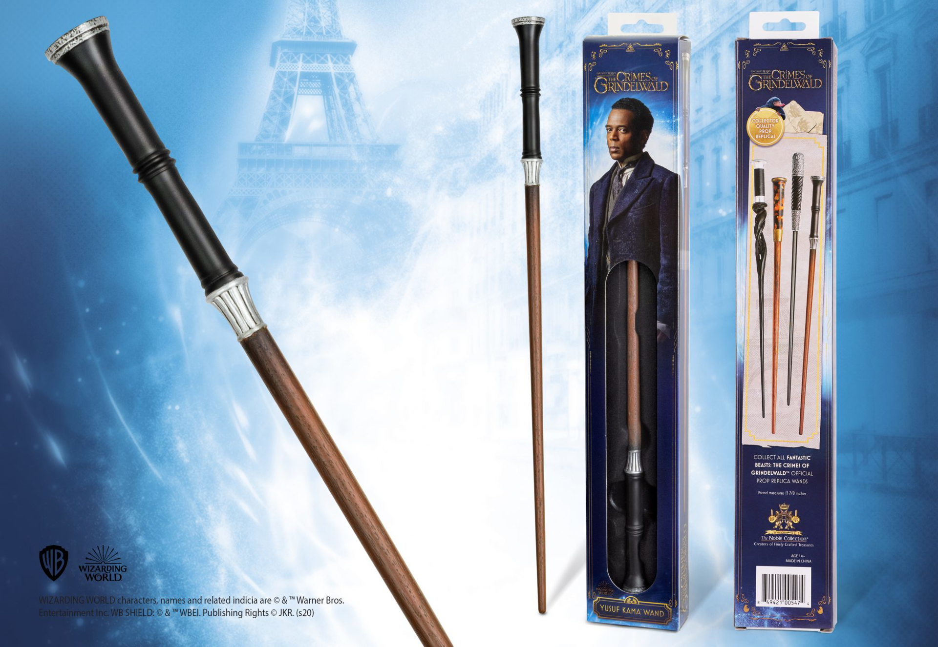 Les Animaux fantastiques - Réplique de la baguette de Yusuf Kama 38cm - flash vidéo