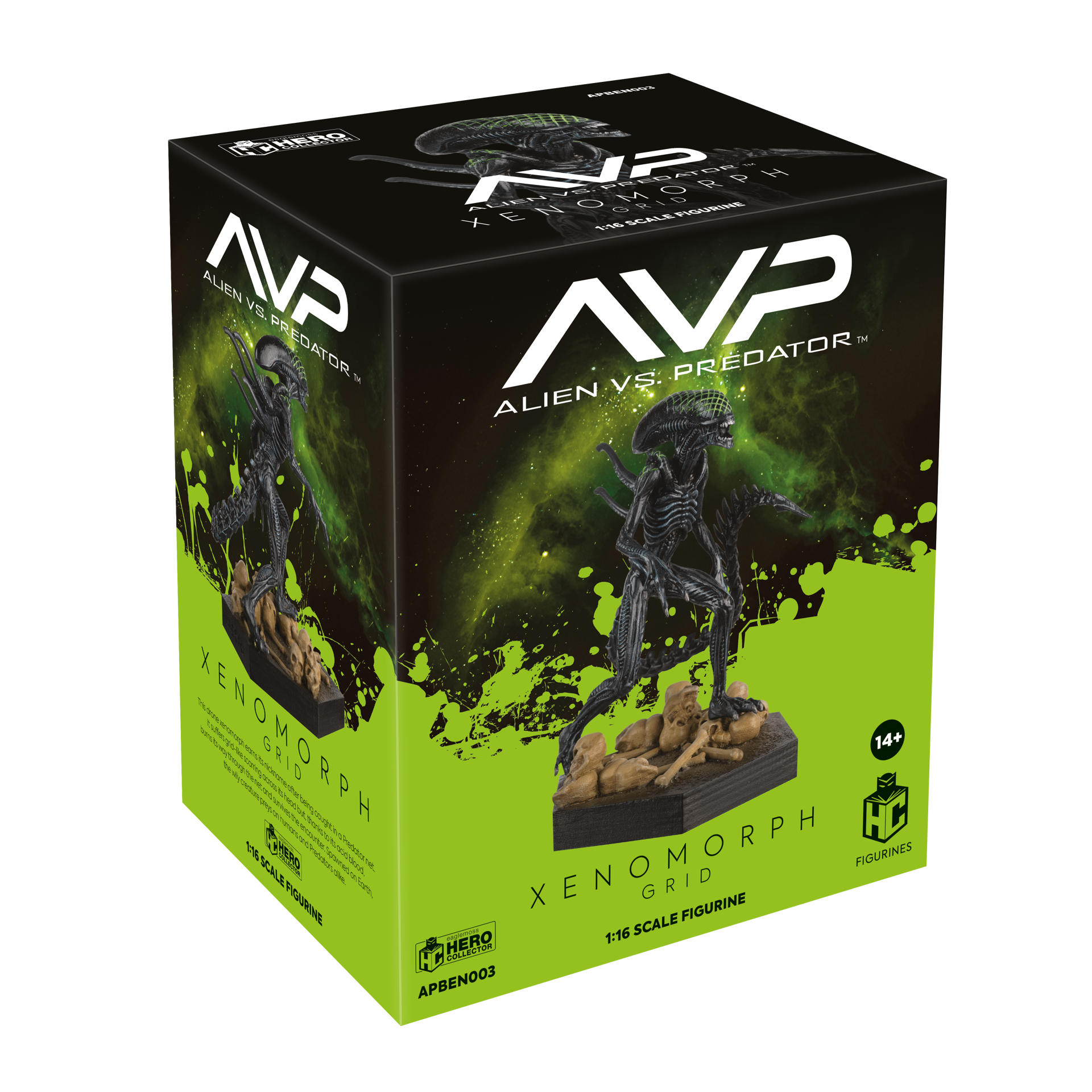 Alien Vs Predator - Figurine Grid Xénomorphe Alpha Edition Box Display 14 cm - flash vidéo