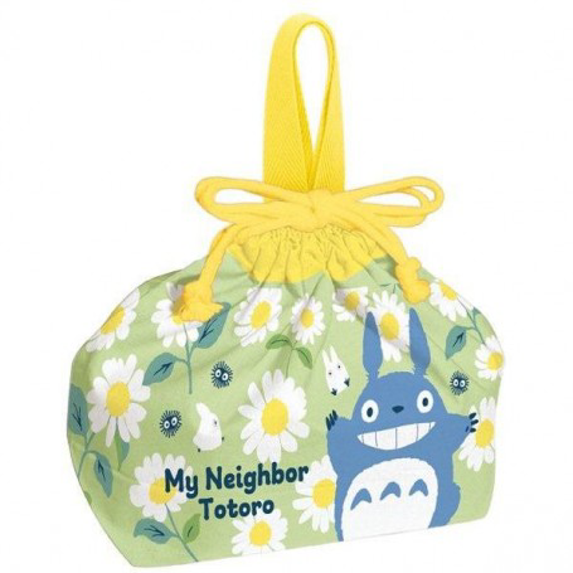Mon Voisin Totoro - Sac à Goûter Tissu Totoro Bleu Marguerites - flash vidéo