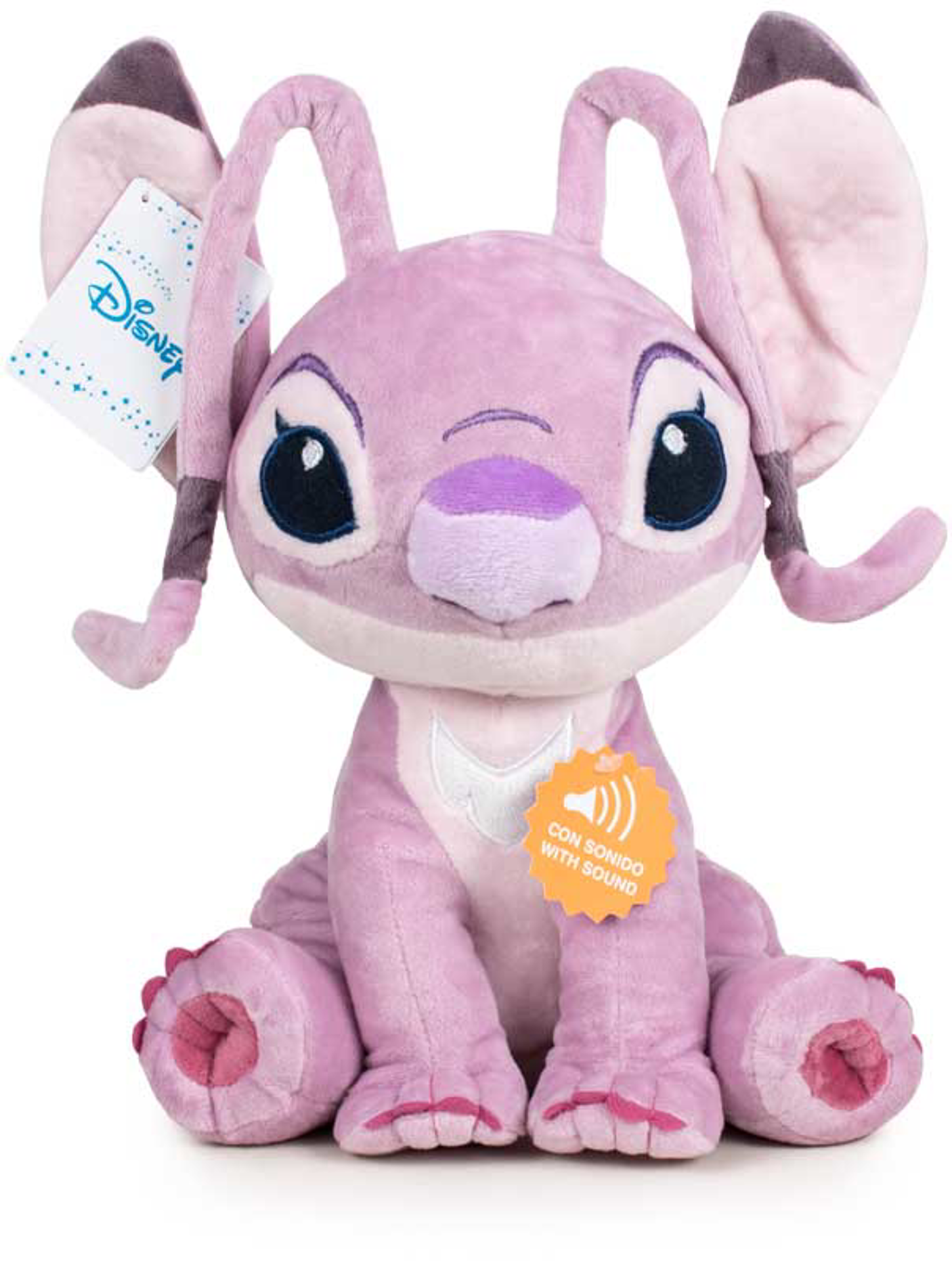 Disney - Lilo & Stitch - Angel Assis Peluche Douce Avec Son 30 cm - flash vidéo
