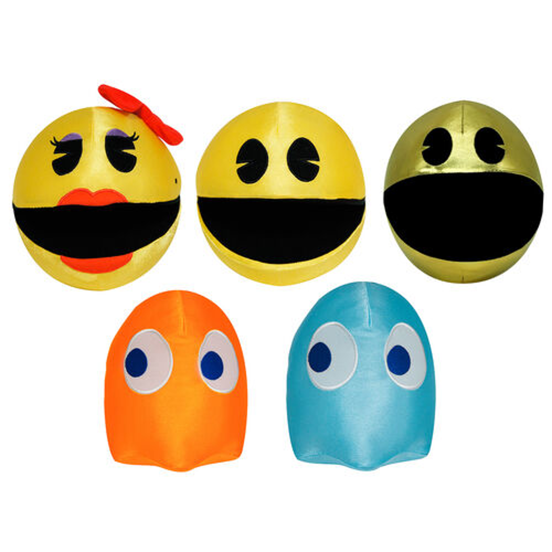 Pacman - Assortiment de 5 Peluches 13 cm - flash vidéo