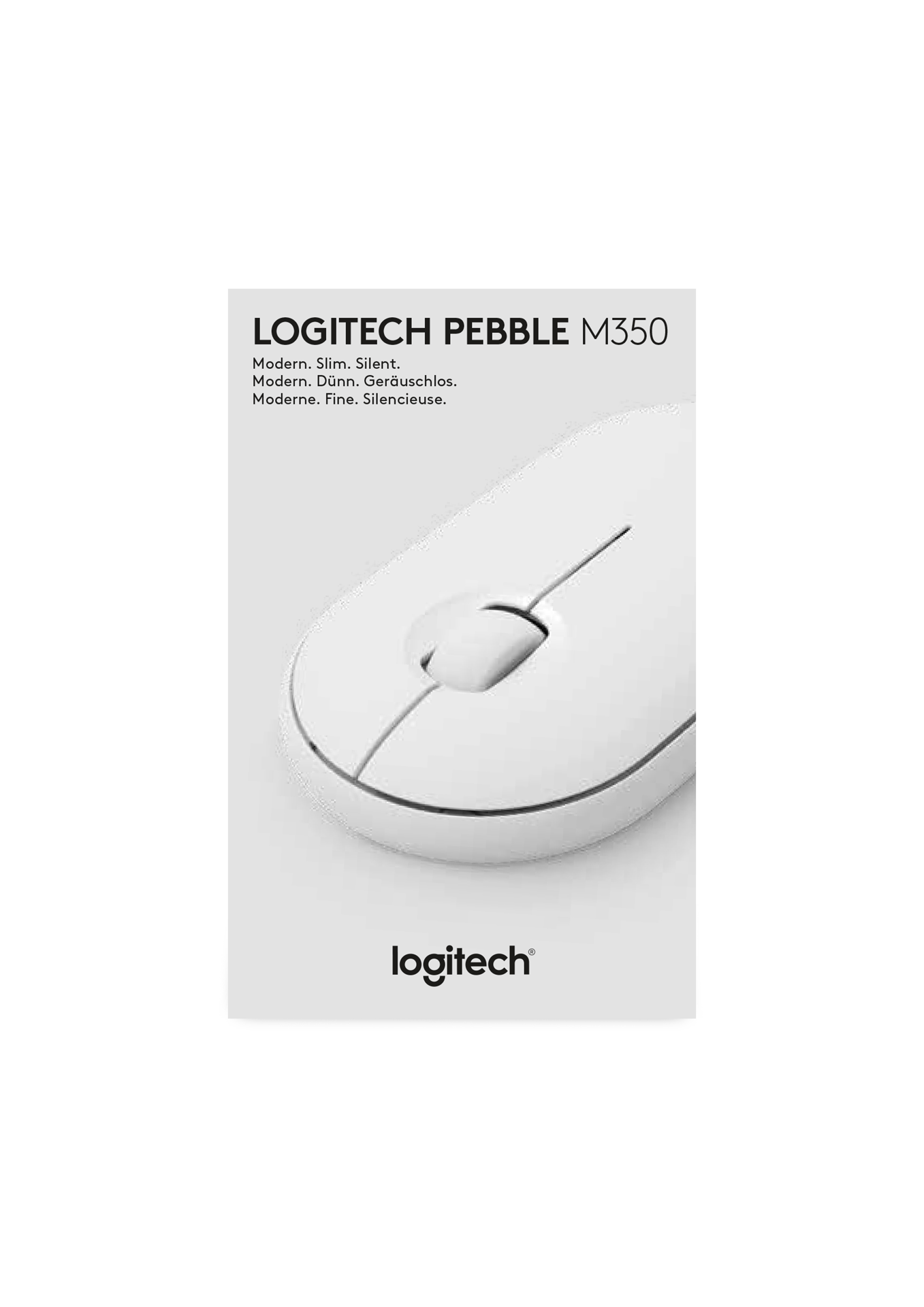 Logitech Souris sans fil Pebble M350 Blanc - flash vidéo