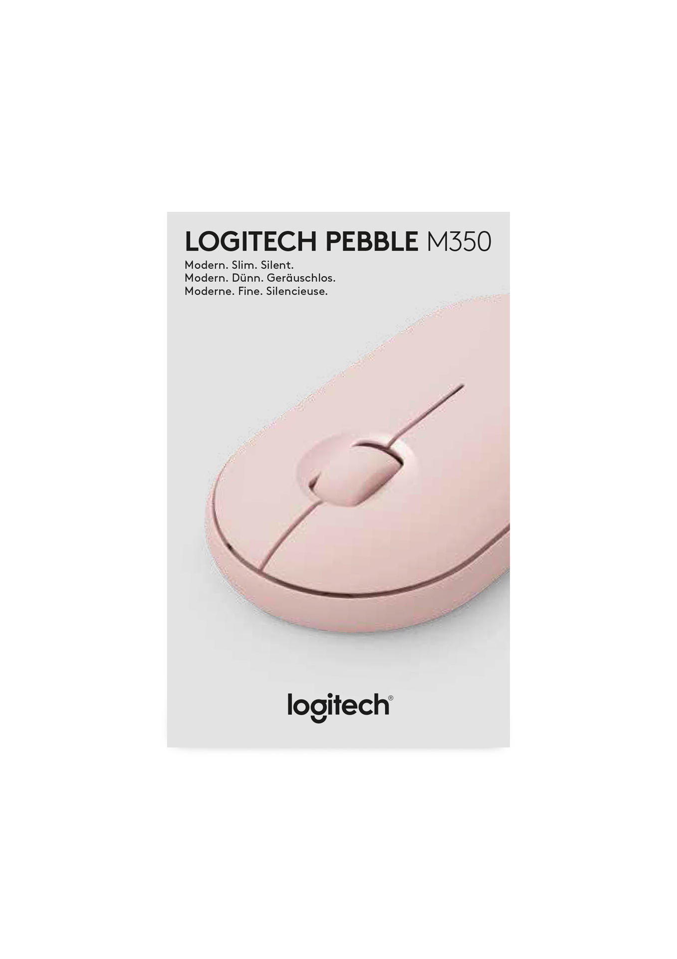 Logitech Souris sans fil Pebble M350 Rose - flash vidéo