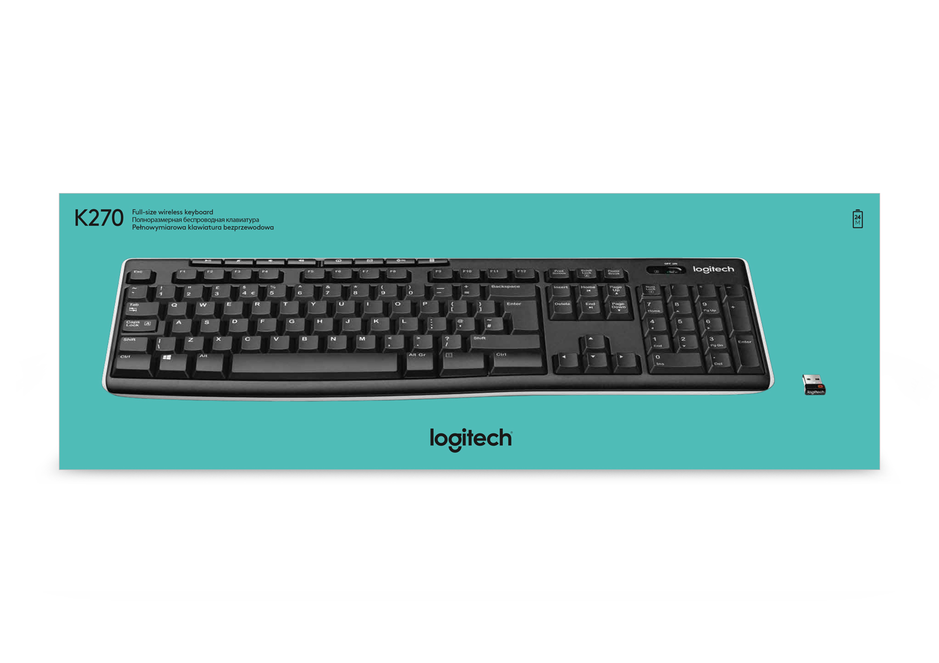 Logitech Clavier sans fil K270 Noir Azerty BNL - flash vidéo