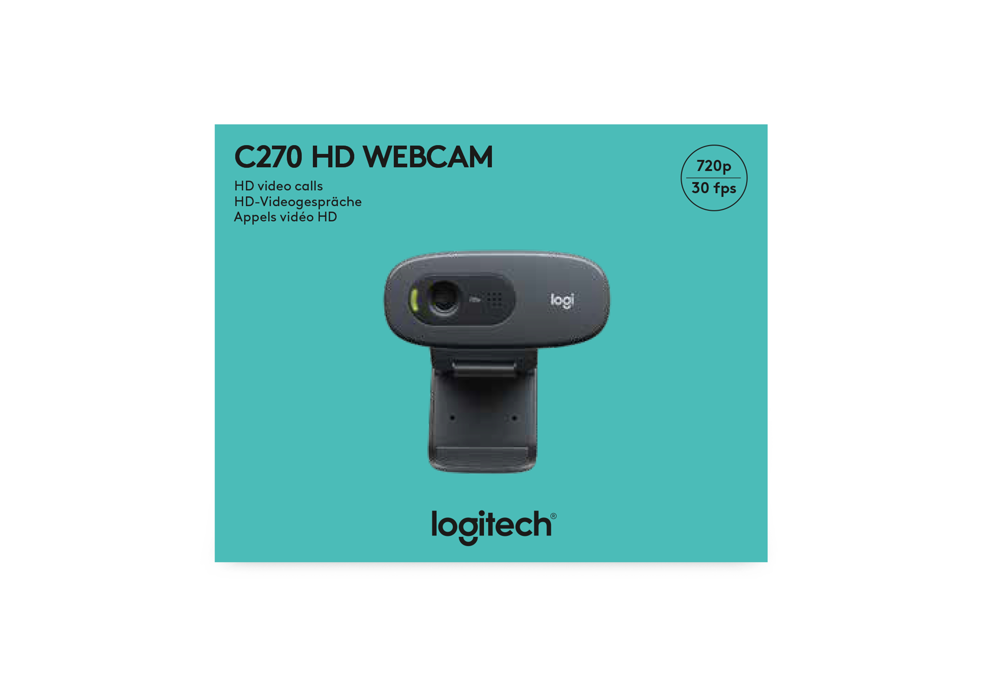 Logitech Webcam HD C270 - flash vidéo