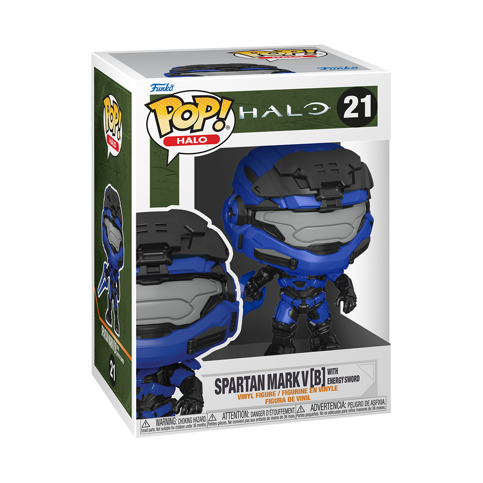 Funko Pop! Games: Halo Infinite - Spartan Mark V [B] with Blue Energy Sword (with Chase) ENG Merchandising - flash vidéo