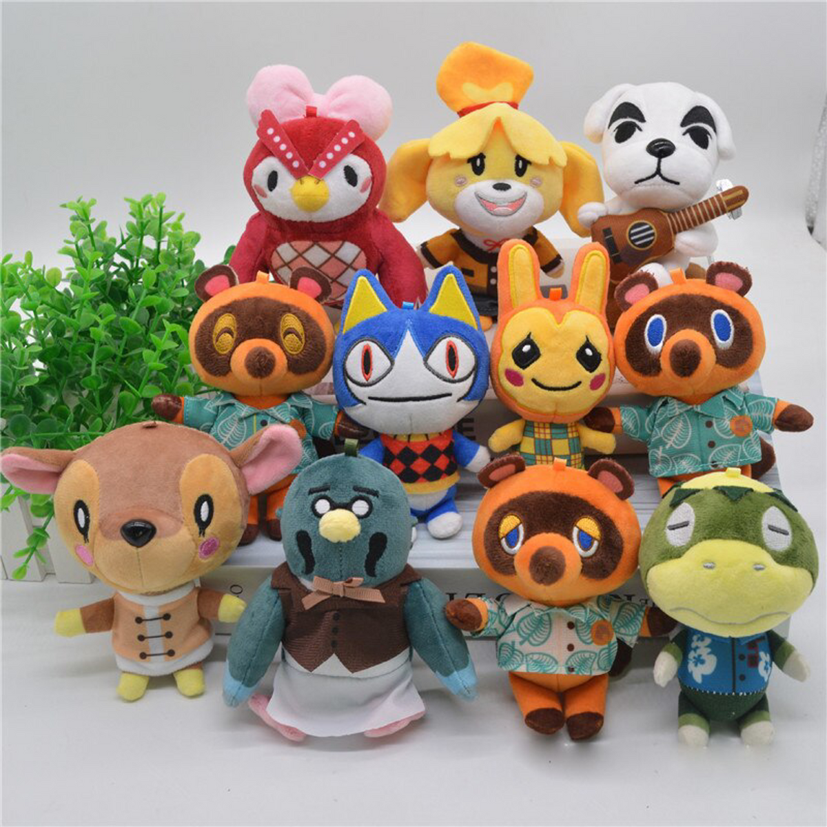 Nintendo - Animal Crossing Assortiment de peluches porte-clés 15cm (Display de 12 pièces)