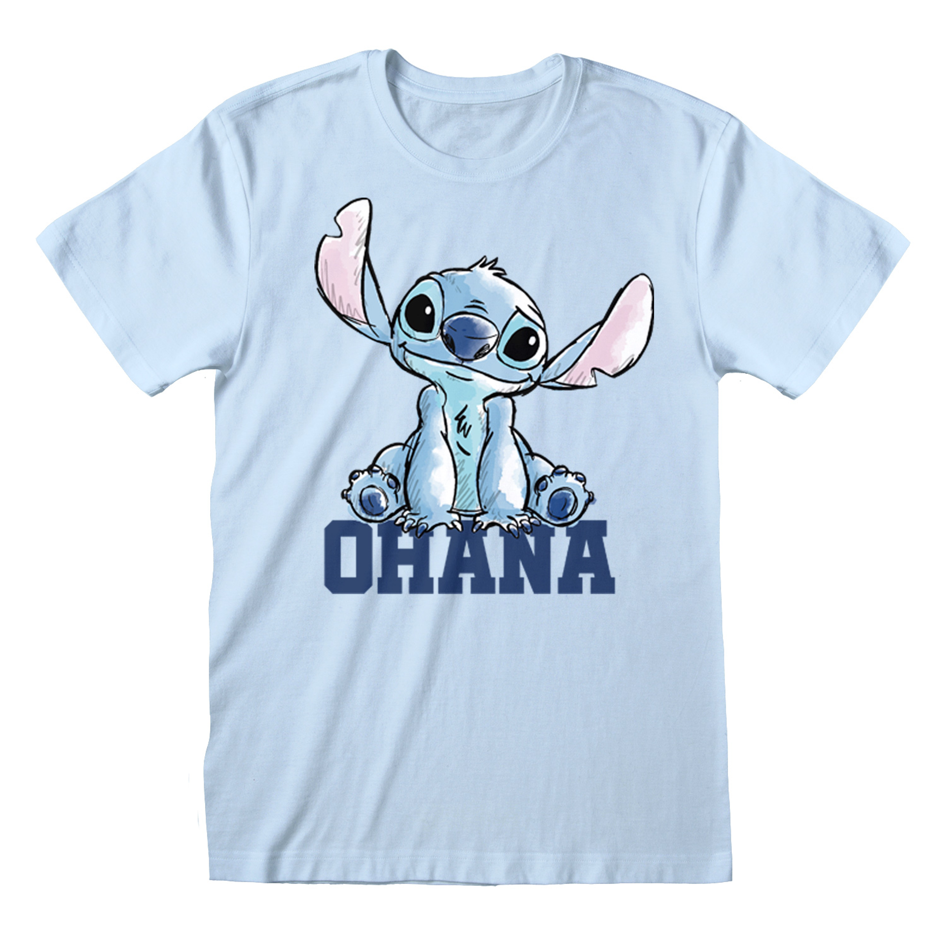 Lilo & Stitch - T-shirt unisexe Bleu Stitch Pastel - XL - flash vidéo