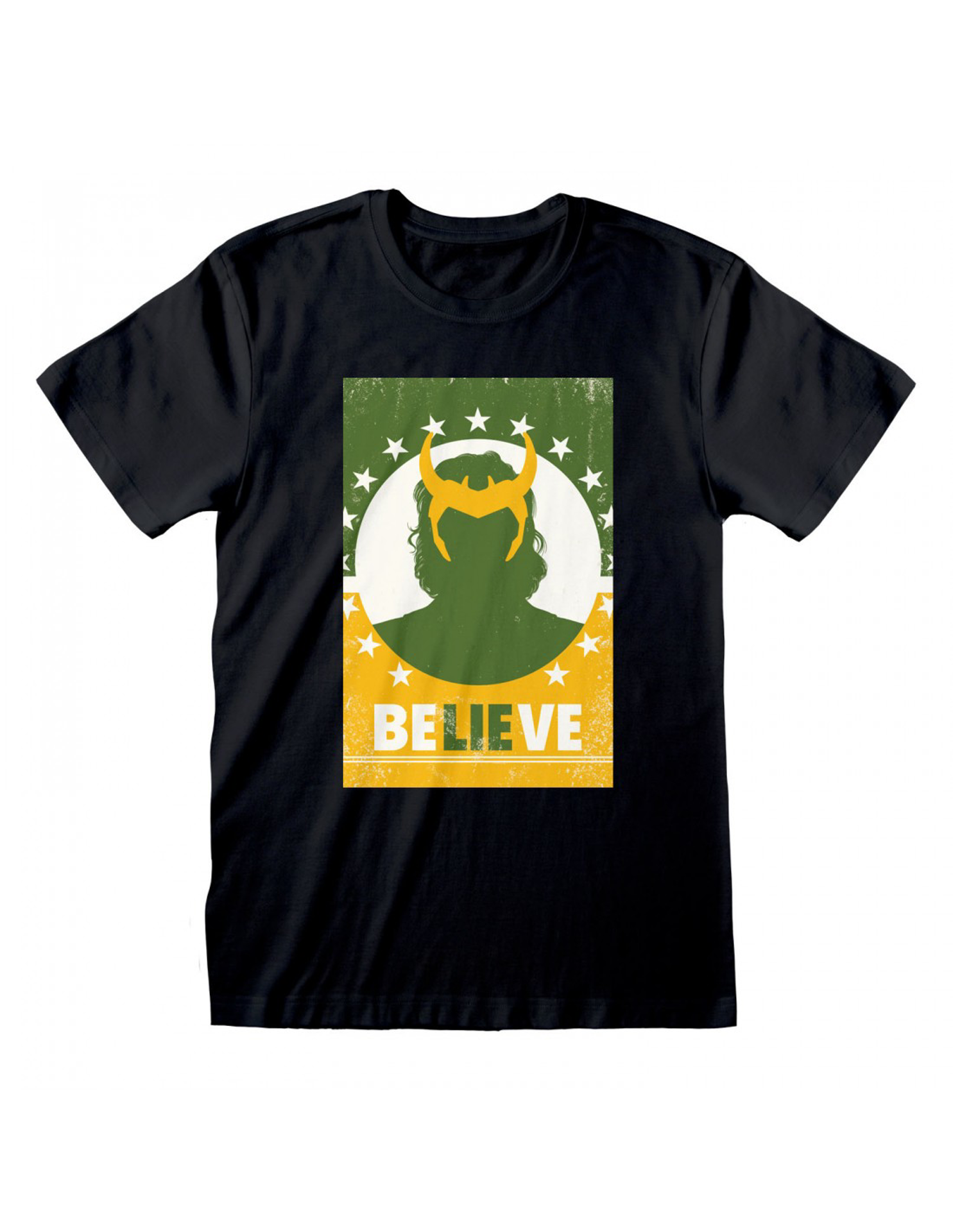 Marvel - T-shirt unisexe Noir Loki "Believe" - S - flash vidéo