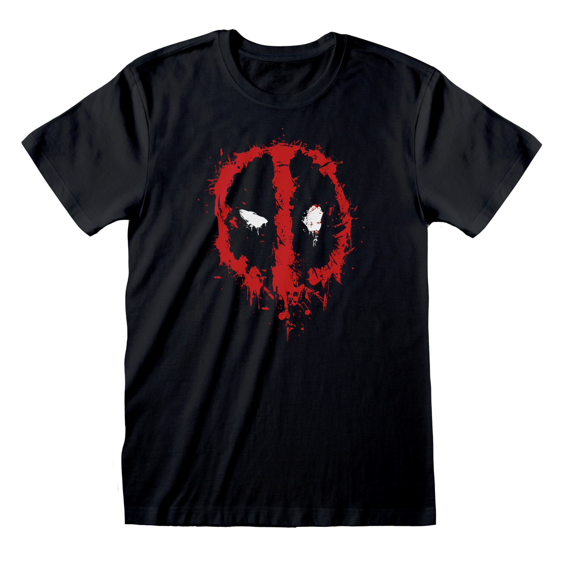 Marvel -  T-shirt unisexe Noir Deadpool Splat - S