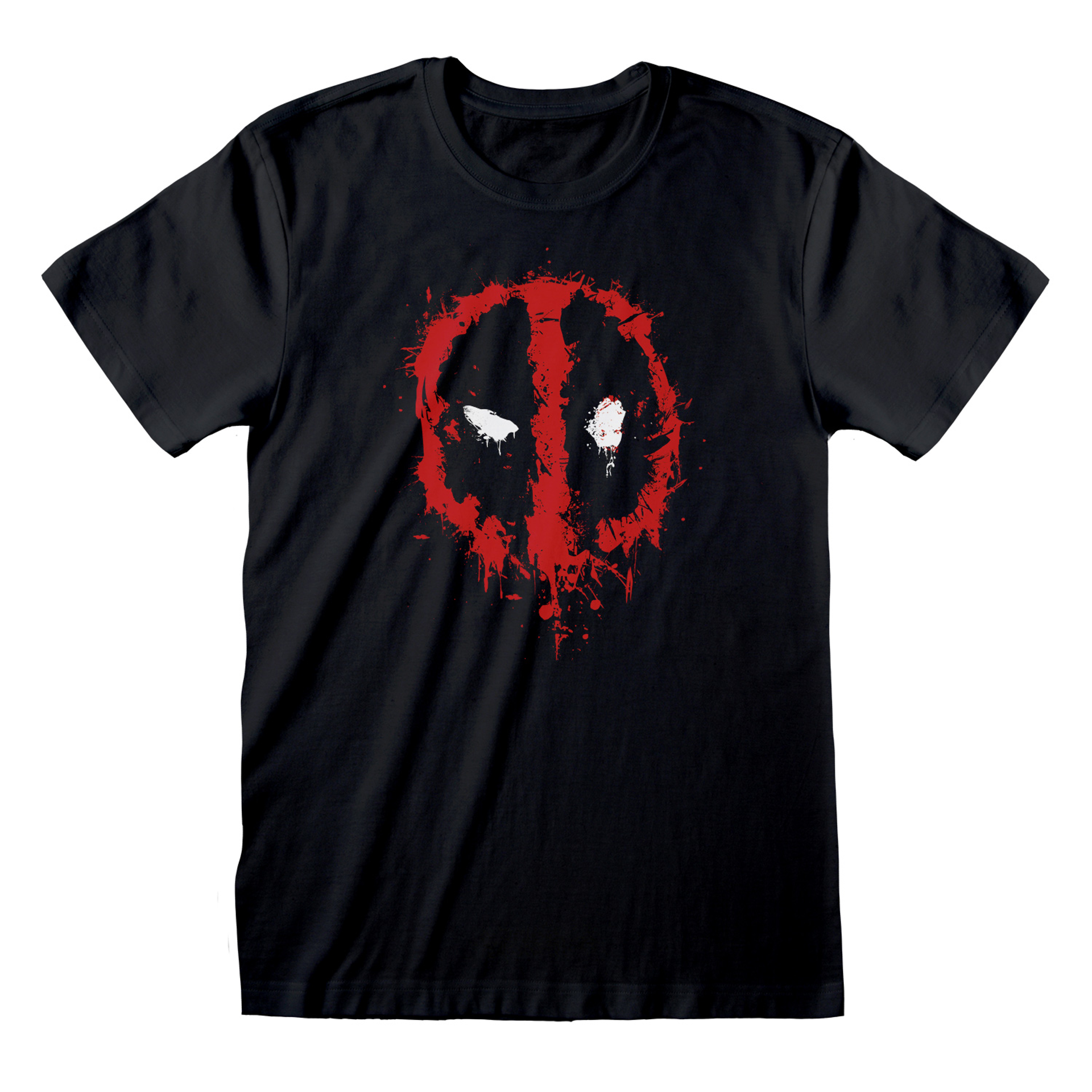 Marvel - T-shirt unisexe Noir Deadpool Splat - XL - flash vidéo