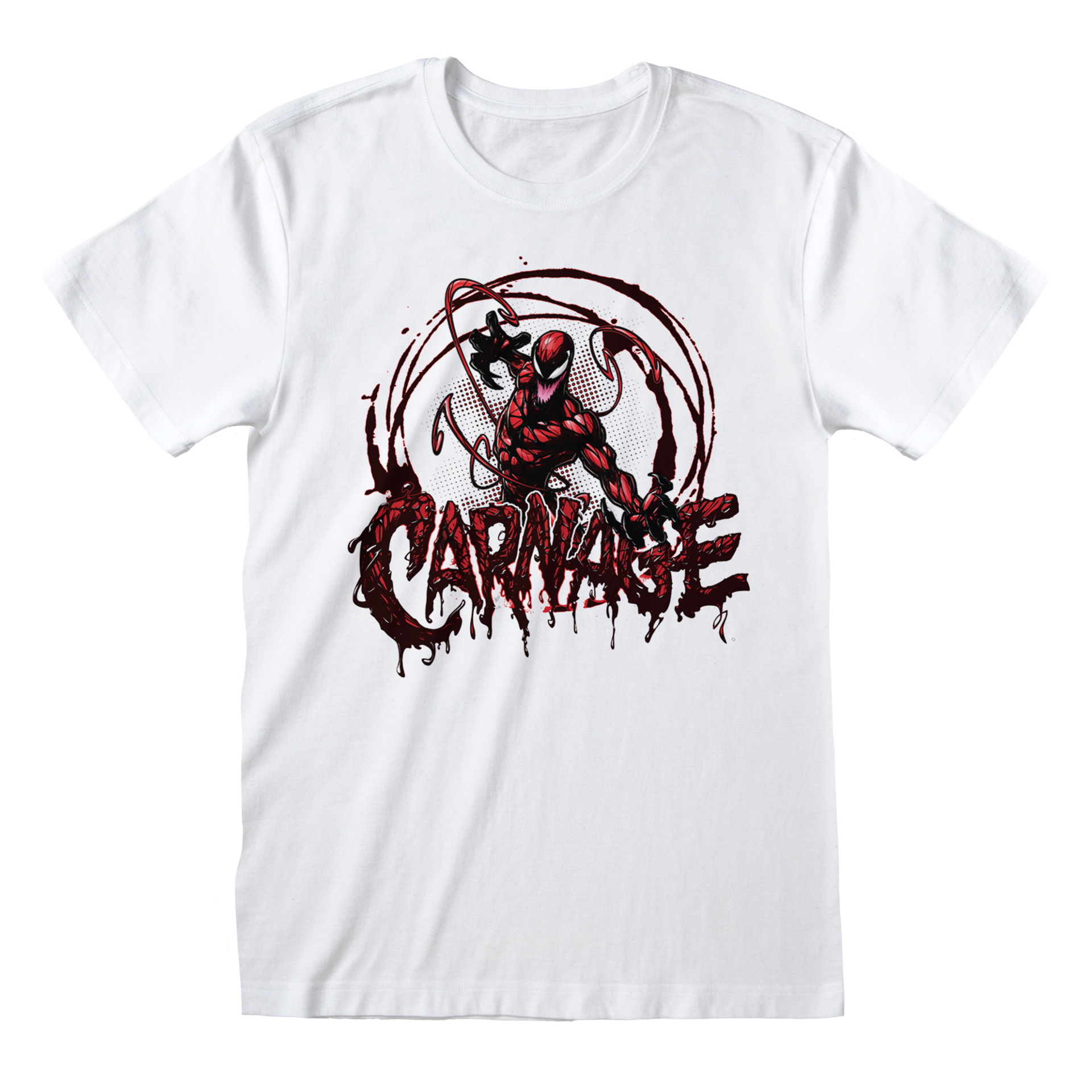 Marvel - T-shirt unisexe Blanc Spider-Man Carnage - S - flash vidéo