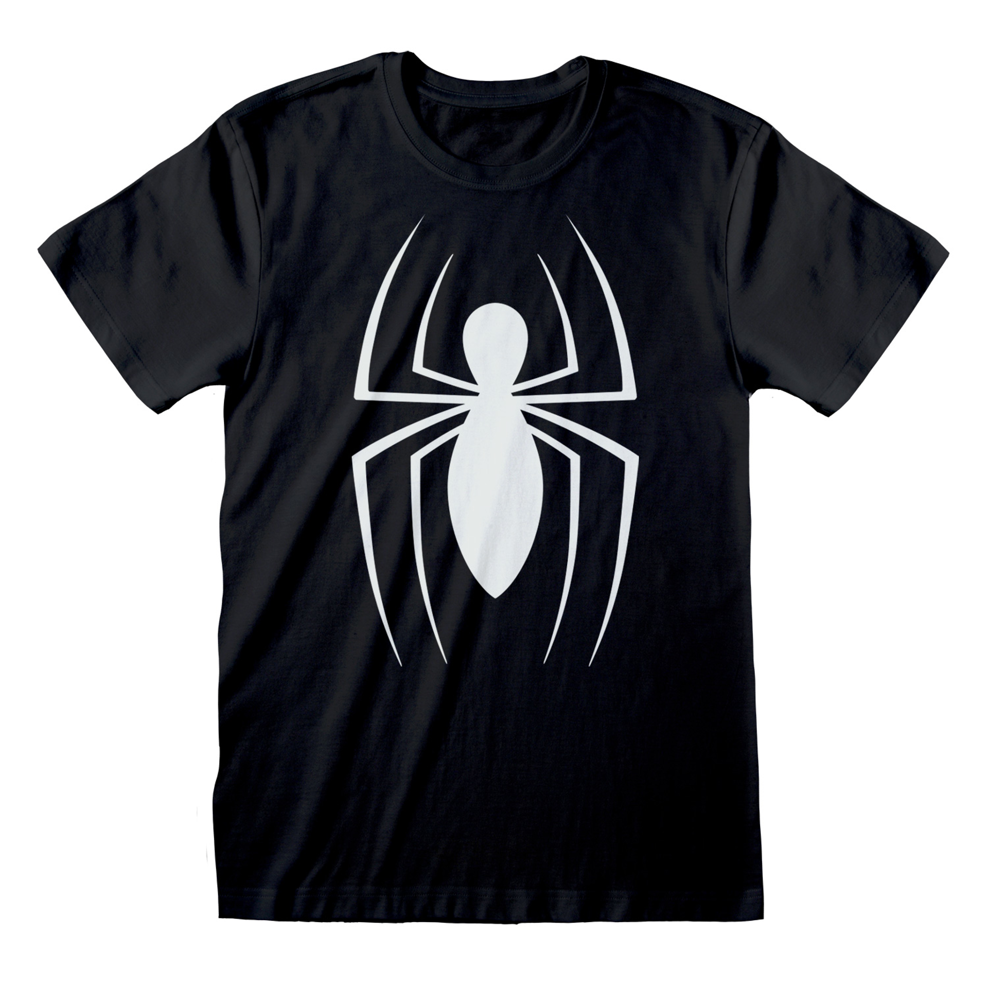 Marvel -  T-shirt unisexe Noir Logo classique de Spider-Man - S