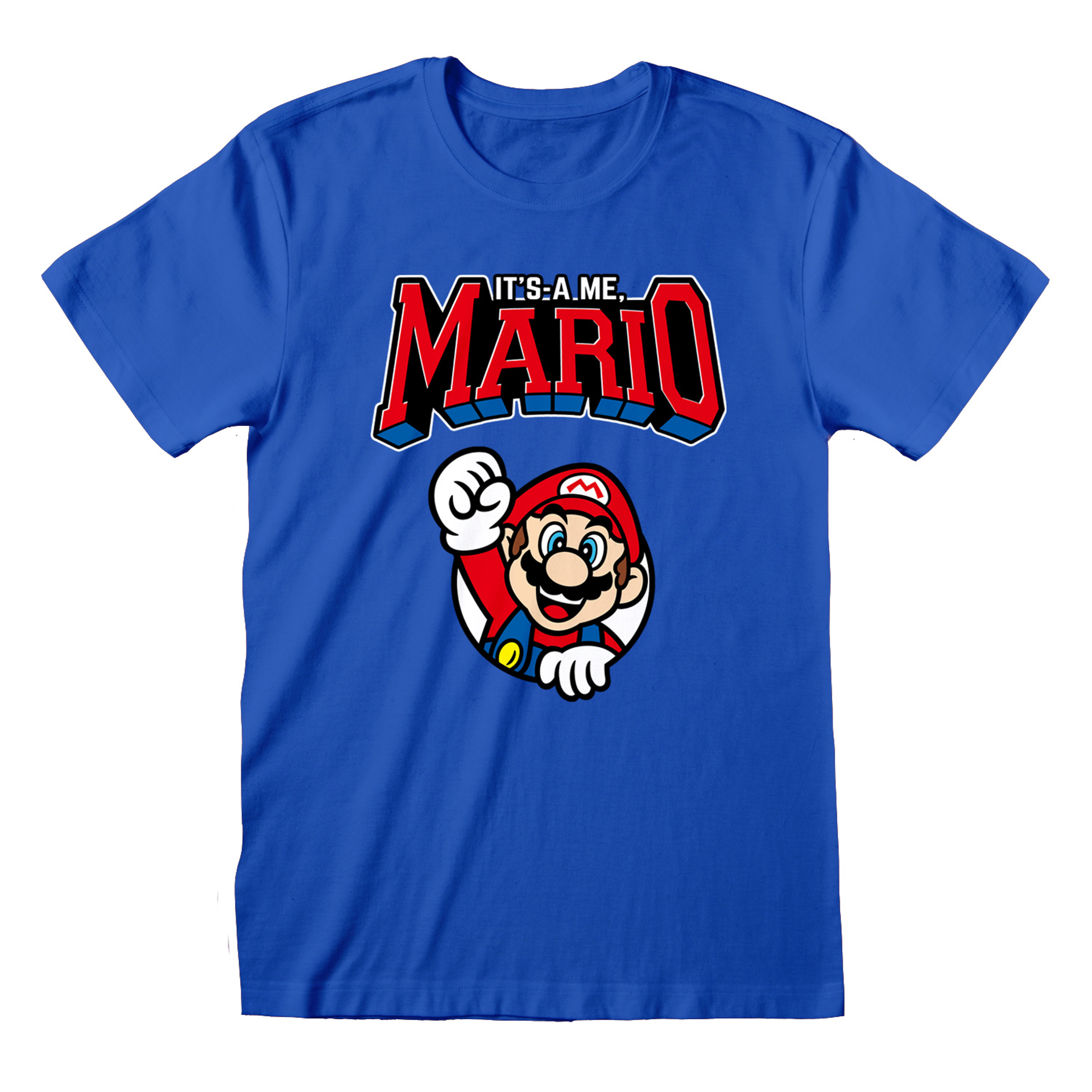 Nintendo - T-Shirt unisexe Bleu Super Mario "Varsity" - S