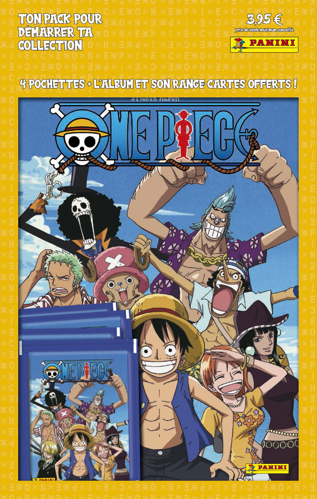 Panini - One Piece Pack de Démarrage Album + 4 Pochettes - flash vidéo
