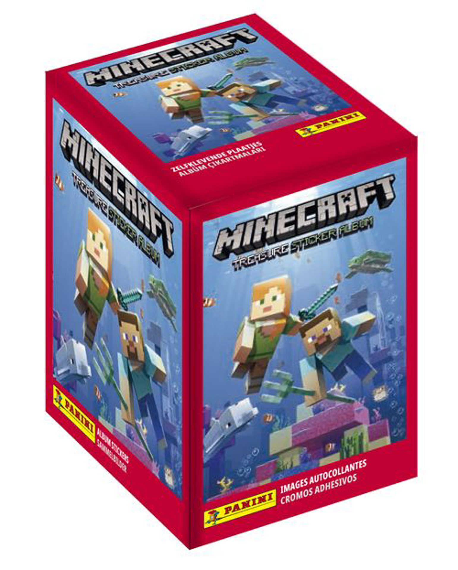 Panini - Minecraft Pochette 5 Stickers Boite de 50