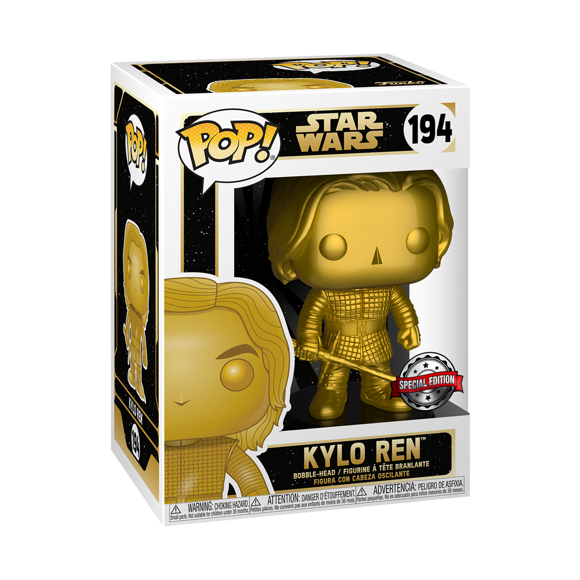 Funko Pop! Star Wars: Kylo Ren (Gold Plated) (Metallic) - US Exclusive - flash vidéo