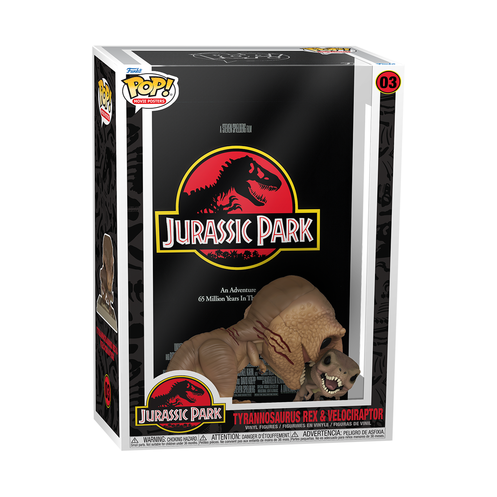 Funko Pop! Movie Posters: Jurassic Park - Tyrannosaurus Rex & Velociraptor - flash vidéo