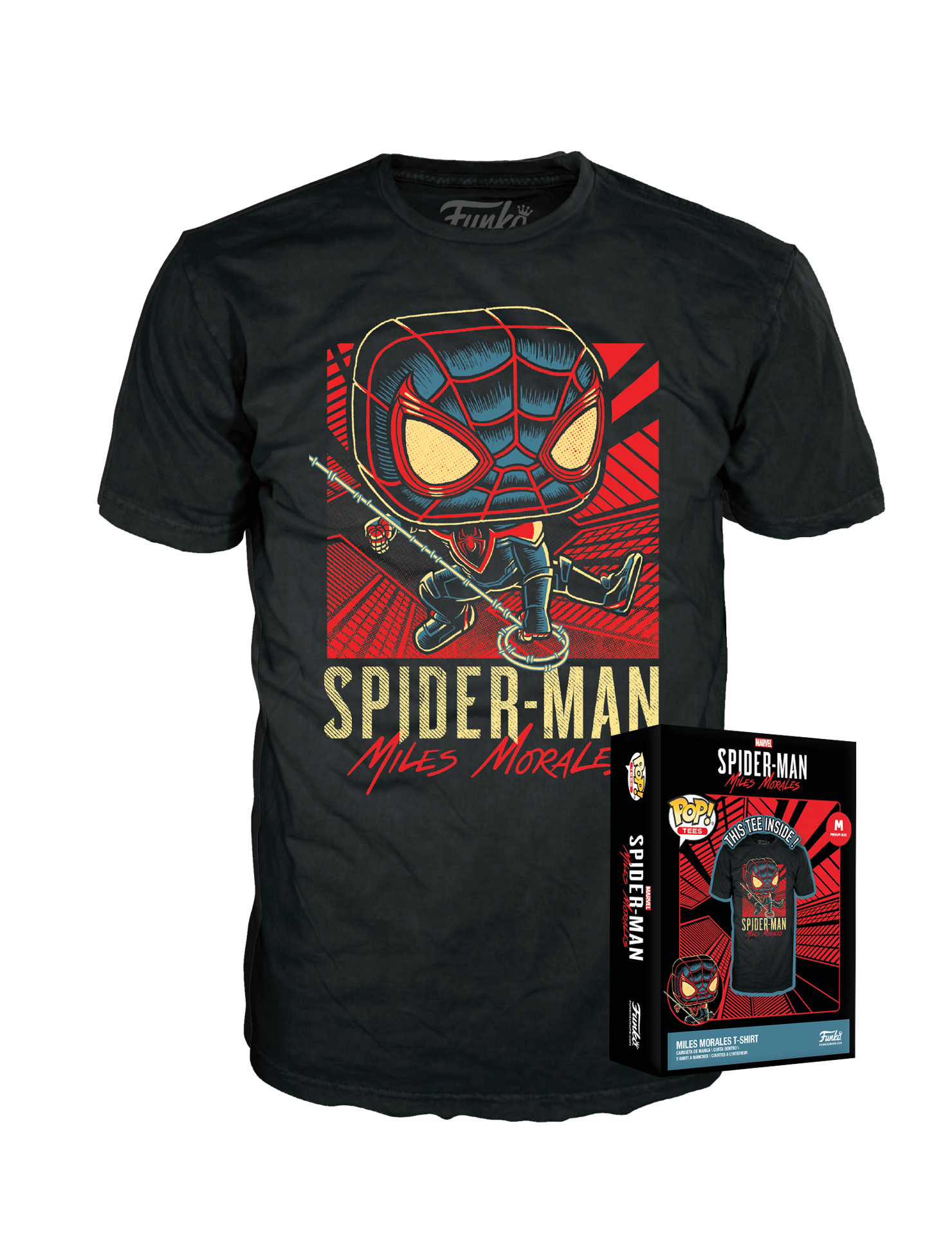 Funko Boxed Tee: Marvel - Miles Morales - L - flash vidéo