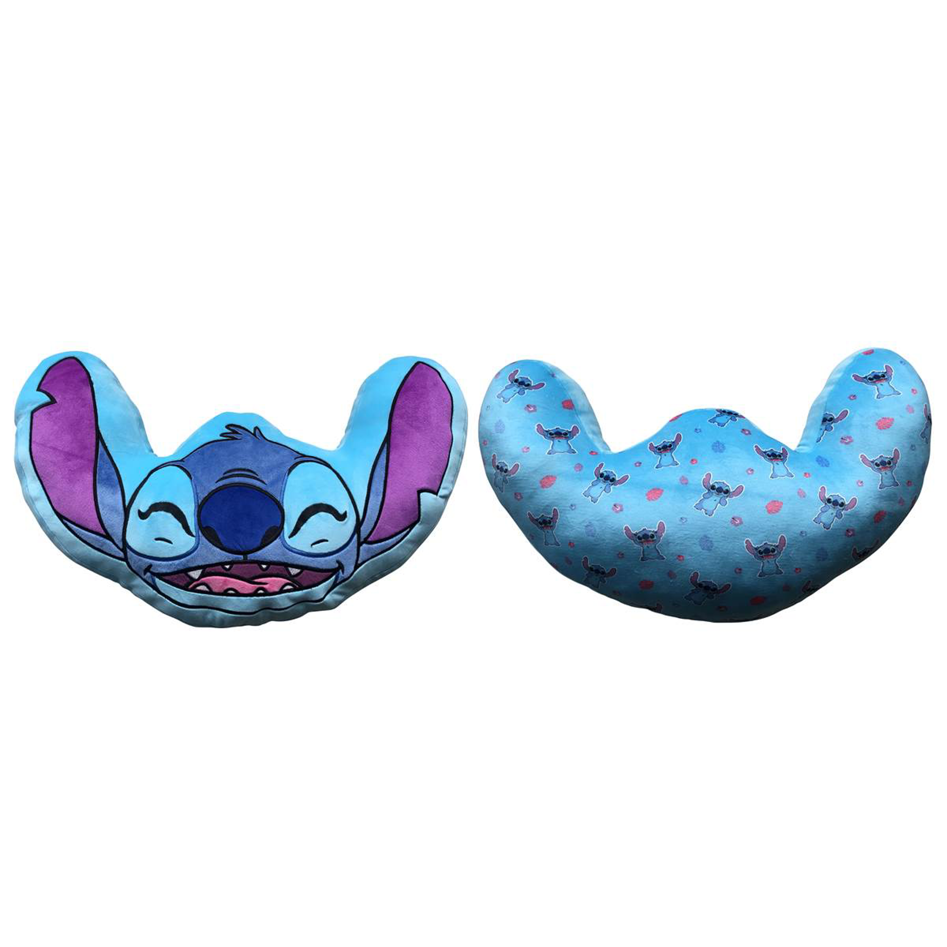 Disney Lilo et Stitch - Grand coussin double face en forme de tête de Stitch 60cm