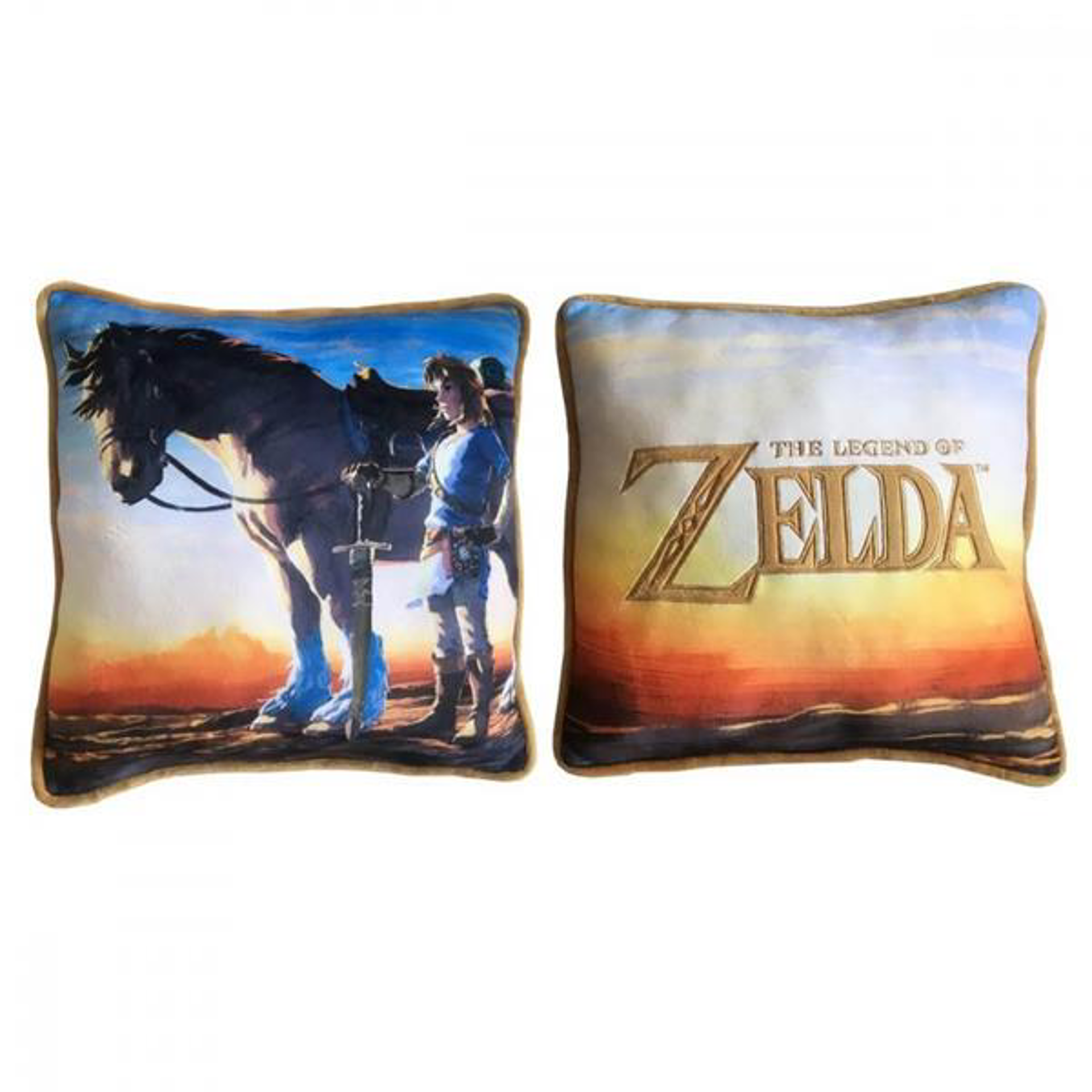 Nintendo - Coussin Link & Epona Premium Broderie 40 cm - flash vidéo