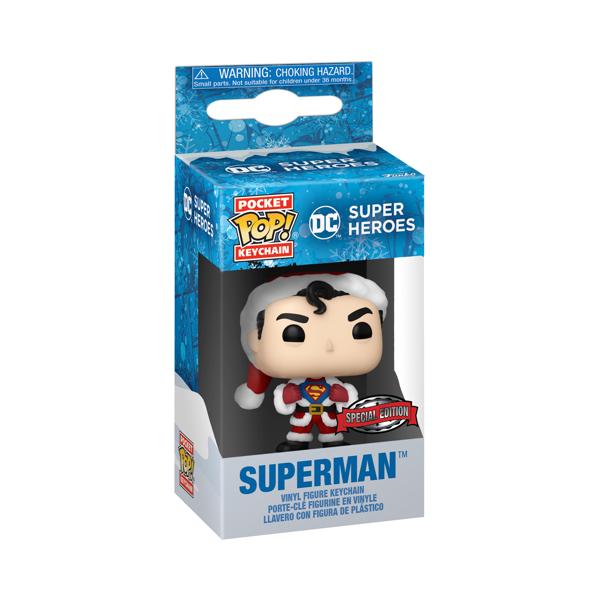 Funko Pocket Pop! Keychain: DC Holiday - Superman - flash vidéo